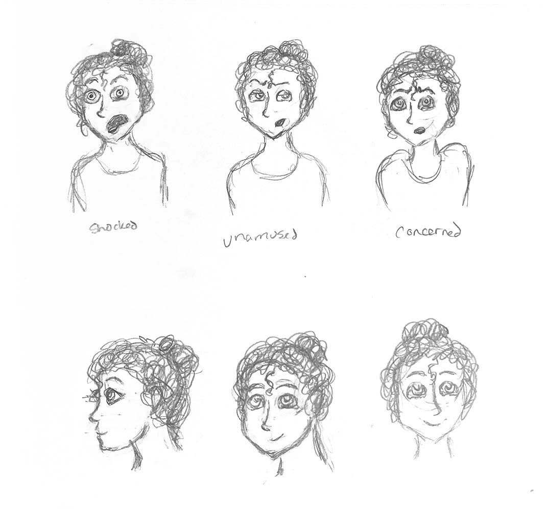 Anja expressions sketches