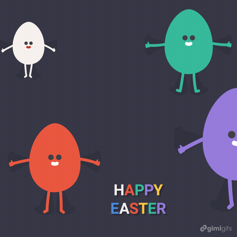 Gimigifs - Animated GIFs for social media posts. - Happy Easter GIF