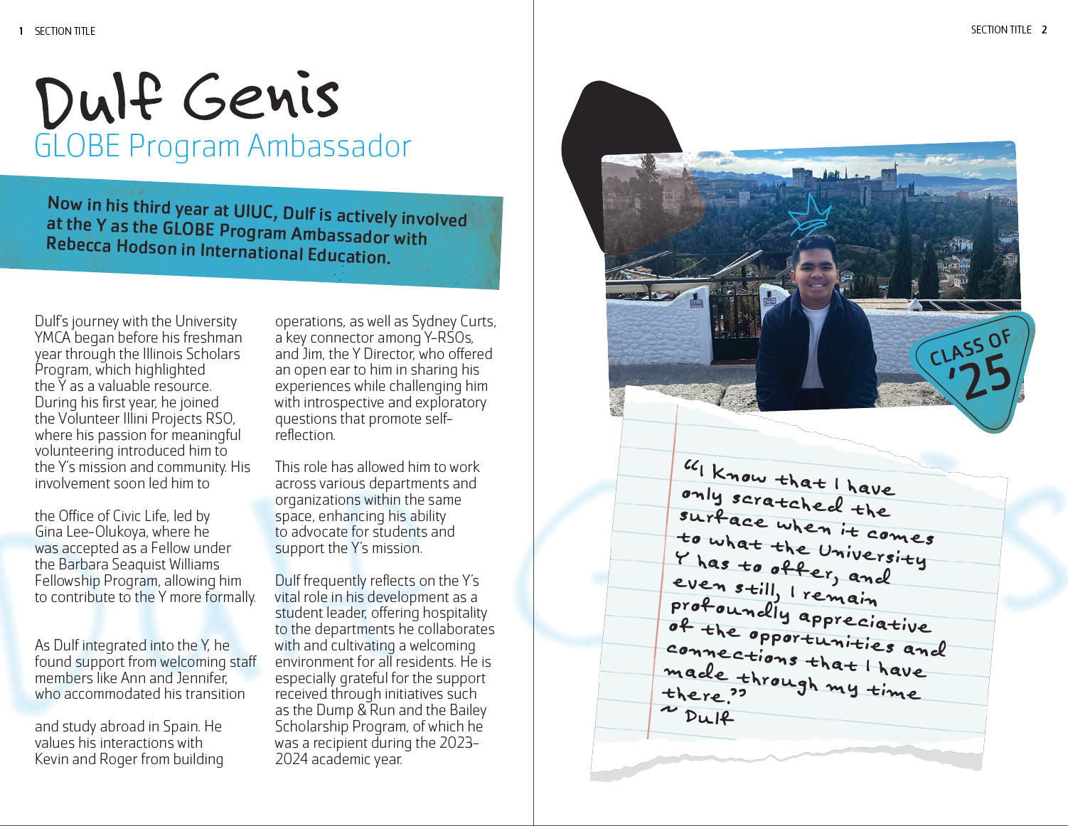 Student Profile Page Idea 1