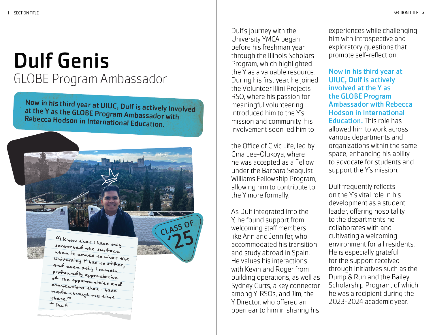 Student Profile Page Idea 2