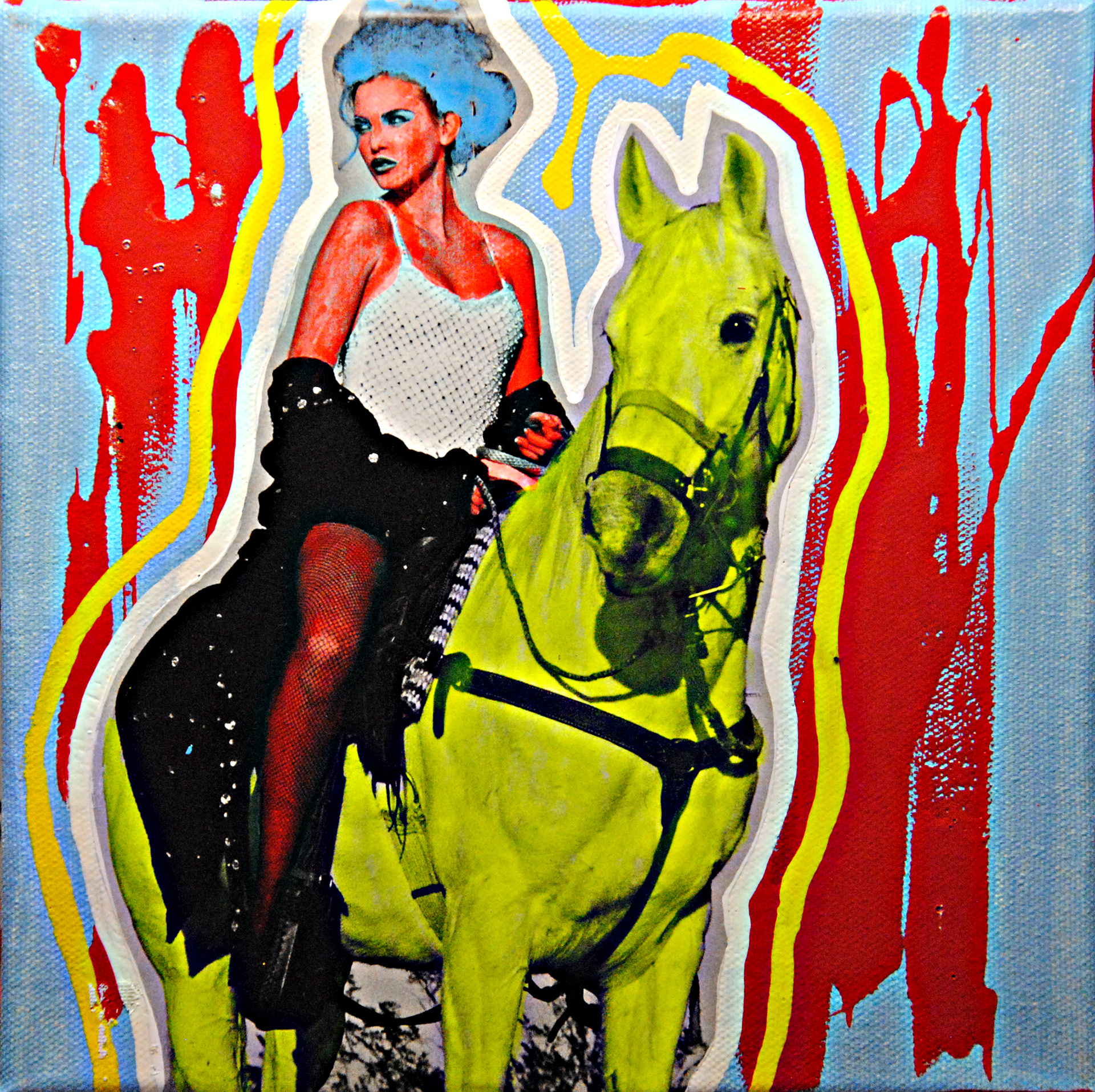 Colored horse _ 2019 _ cm20x20