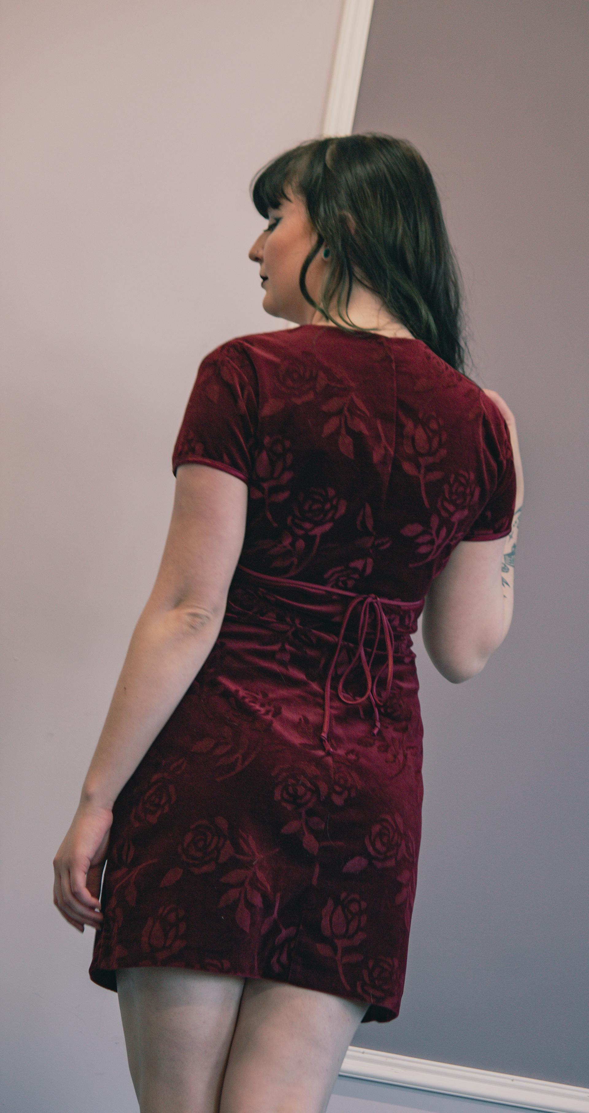 Lilith Juliet rocking a vintage floral dress