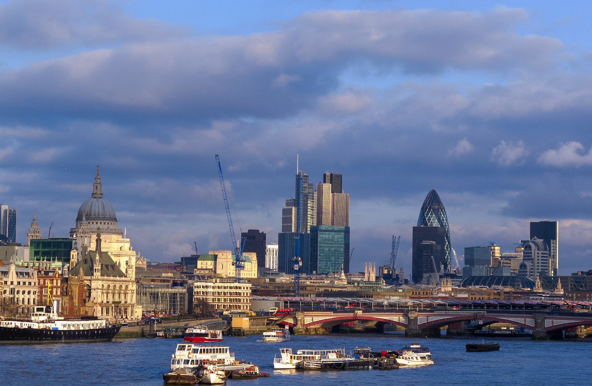 St. Paul's and the Gherkin, 2012