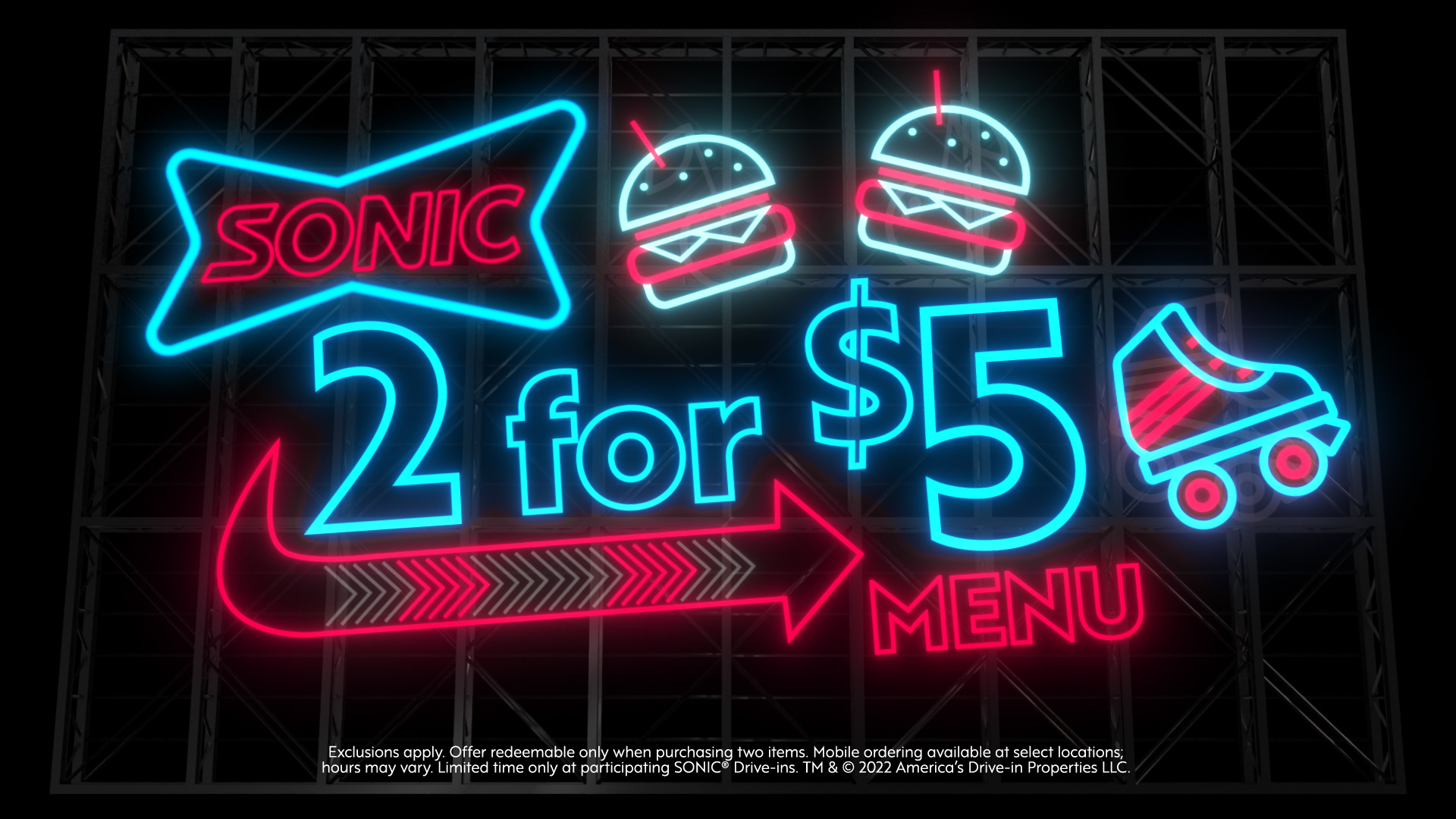 Alt neon design frames