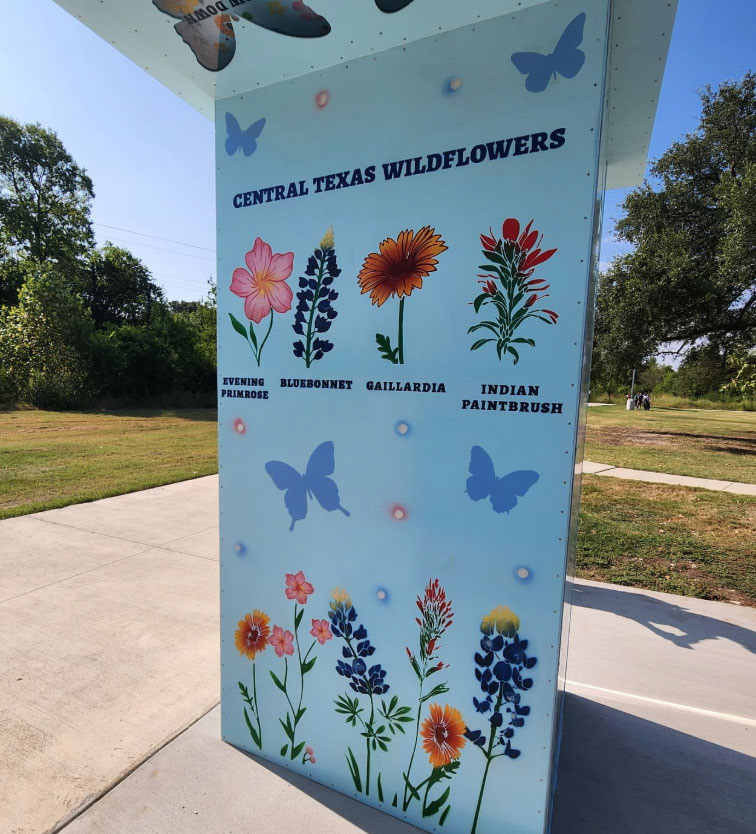 Client: Art in Public Places. "The Gathering Place" Finished Installation