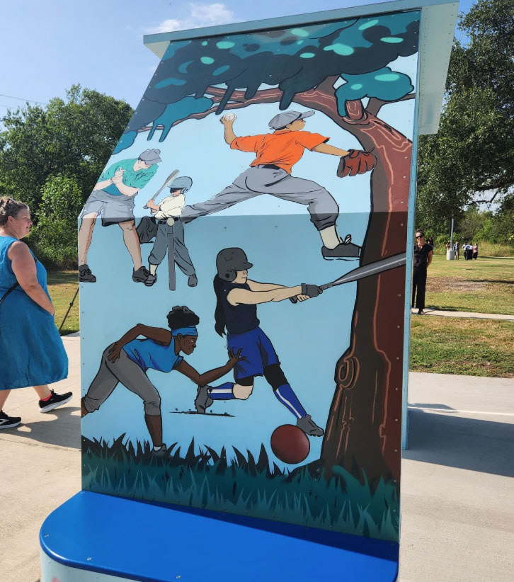Client: Art in Public Places. "The Gathering Place" Finished Installation