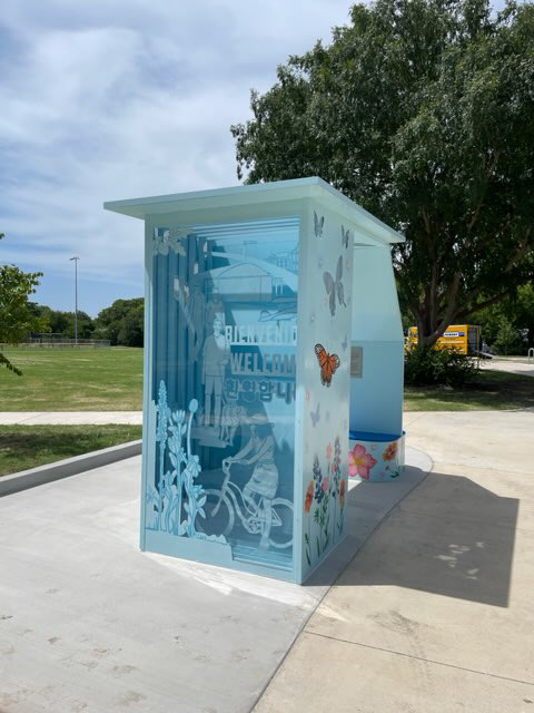 Client: Art in Public Places. "The Gathering Place" Finished Installation