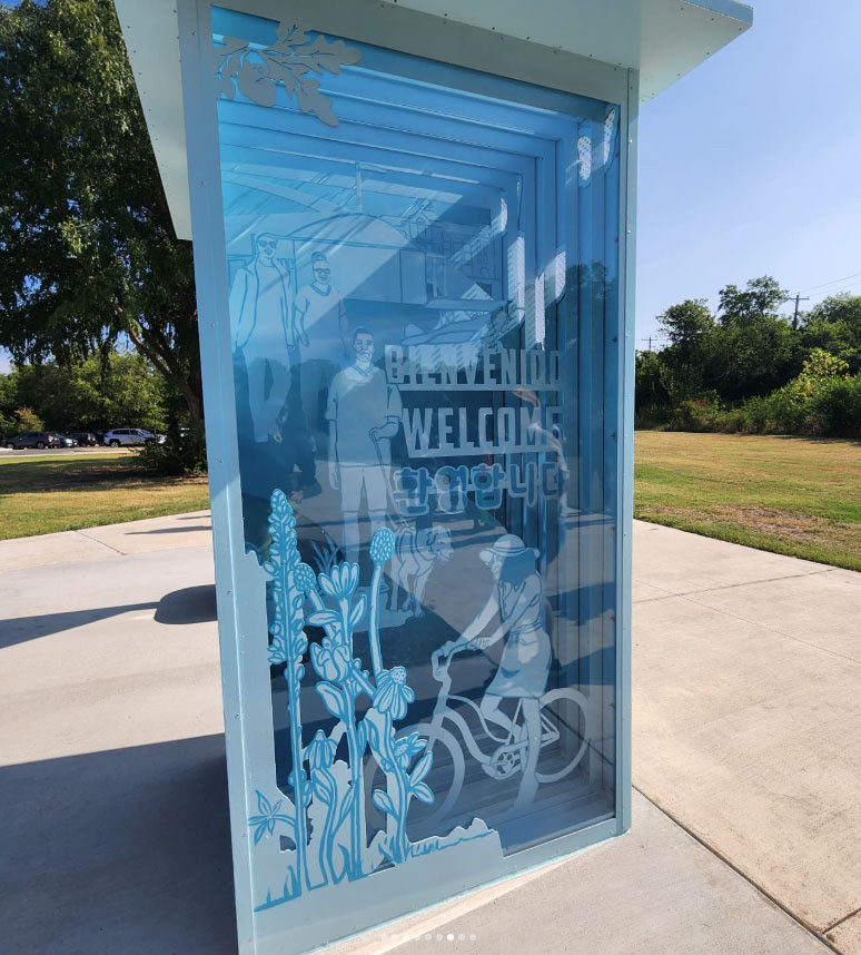 Client: Art in Public Places. "The Gathering Place" Finished Installation