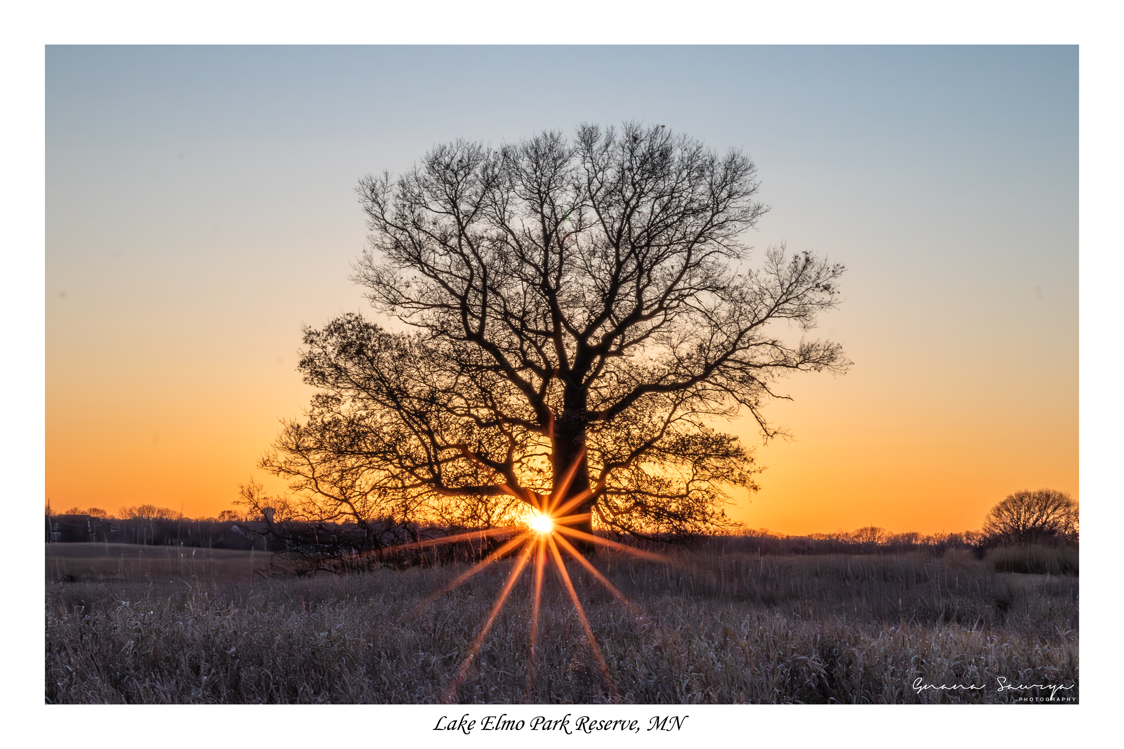 Sunset at Lake Elmo Park Reserve, Lake Elmo, Minnesota
