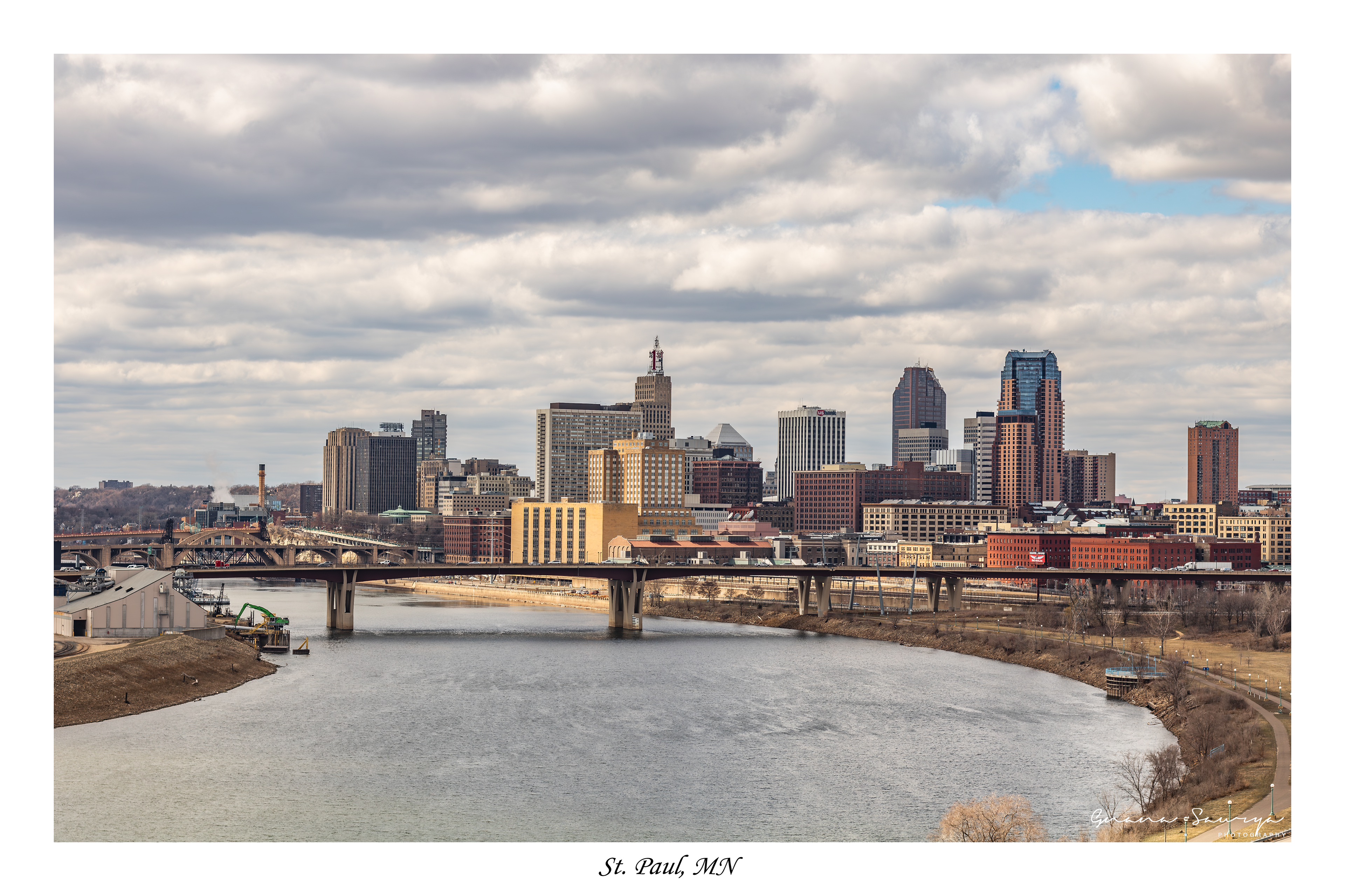 St Paul skyline from Indian Mounds Park Overlook
