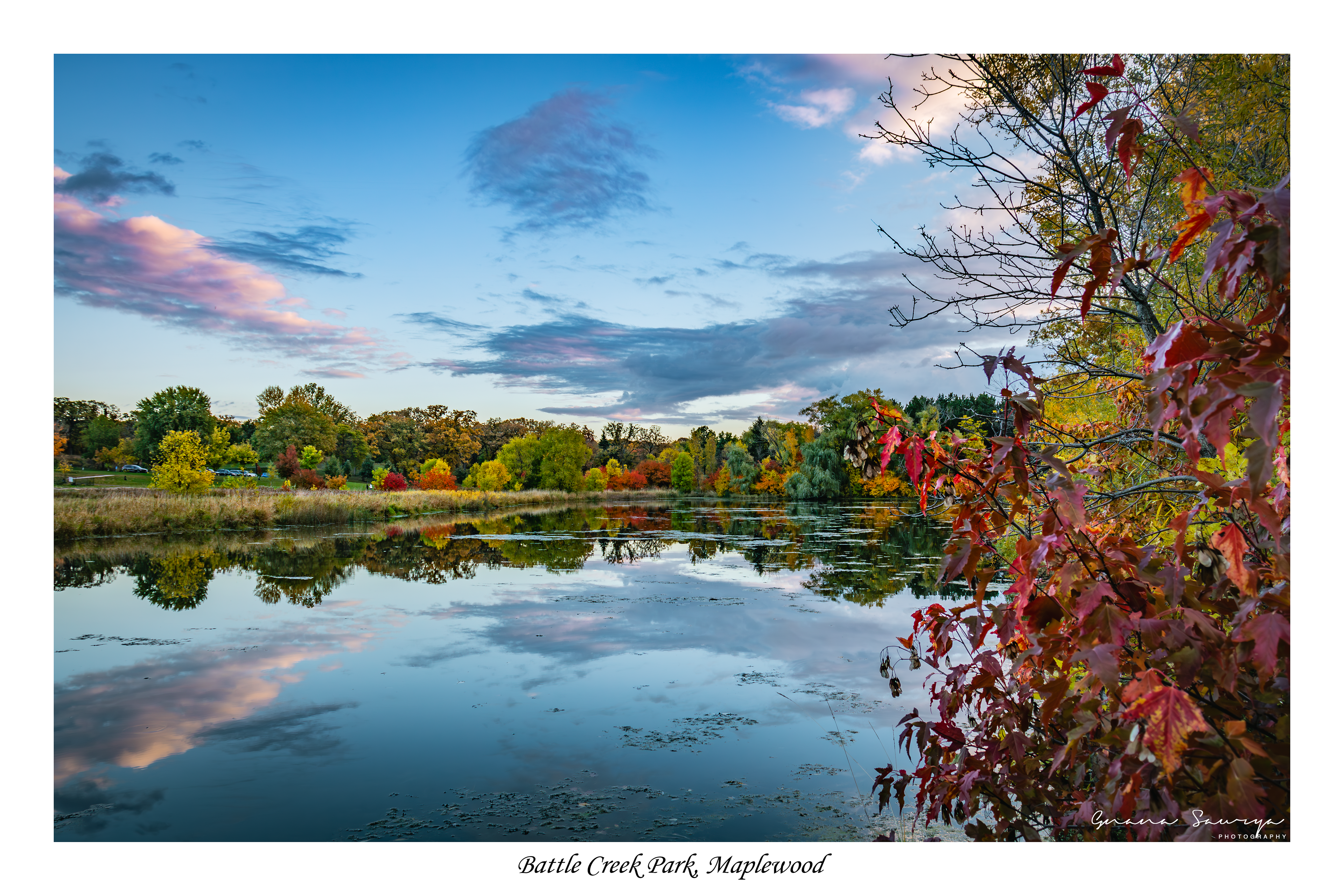 Fall Colors in Battle Creek Regional Park in Maplewood MN