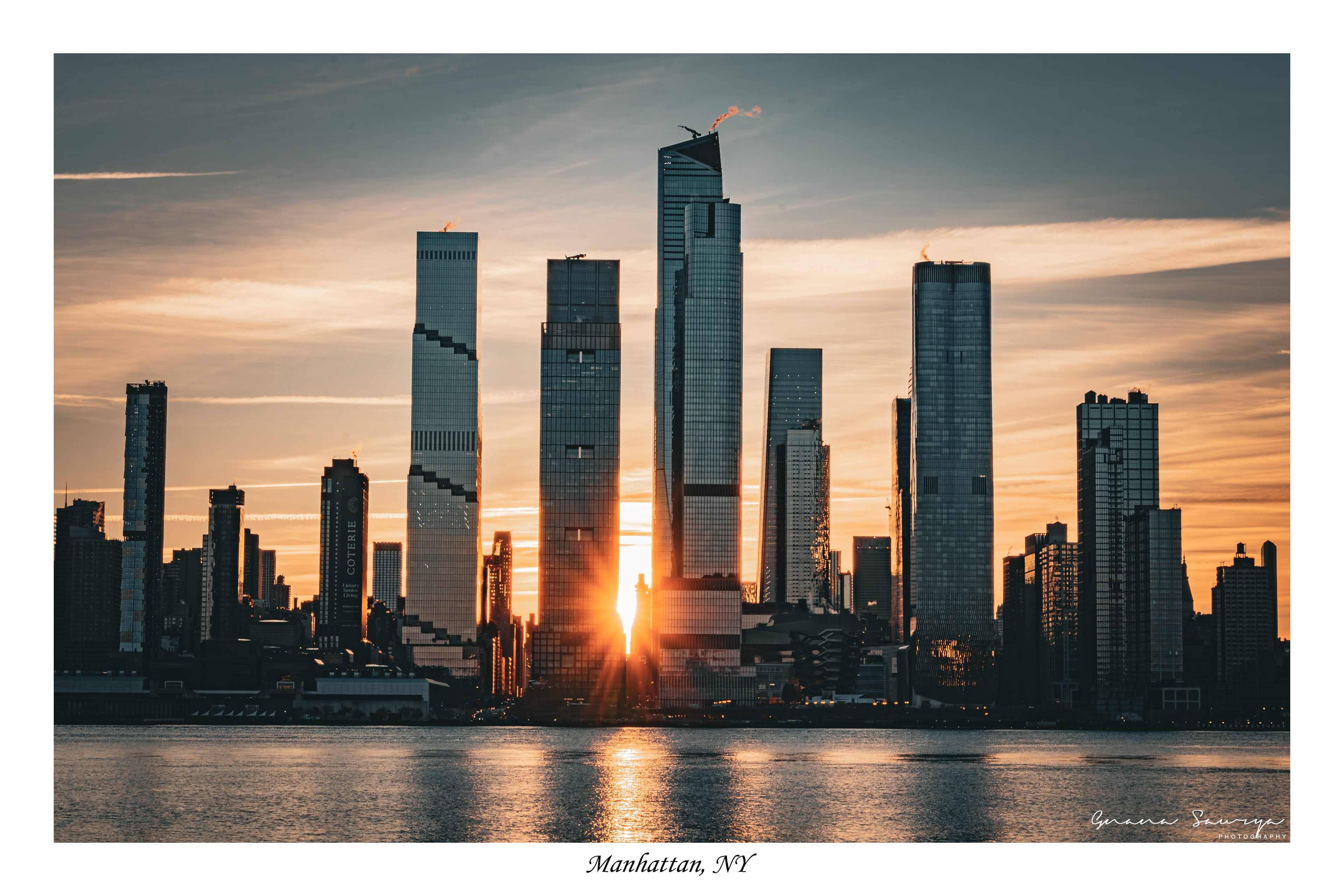 Sunrise at Manhattan, New York