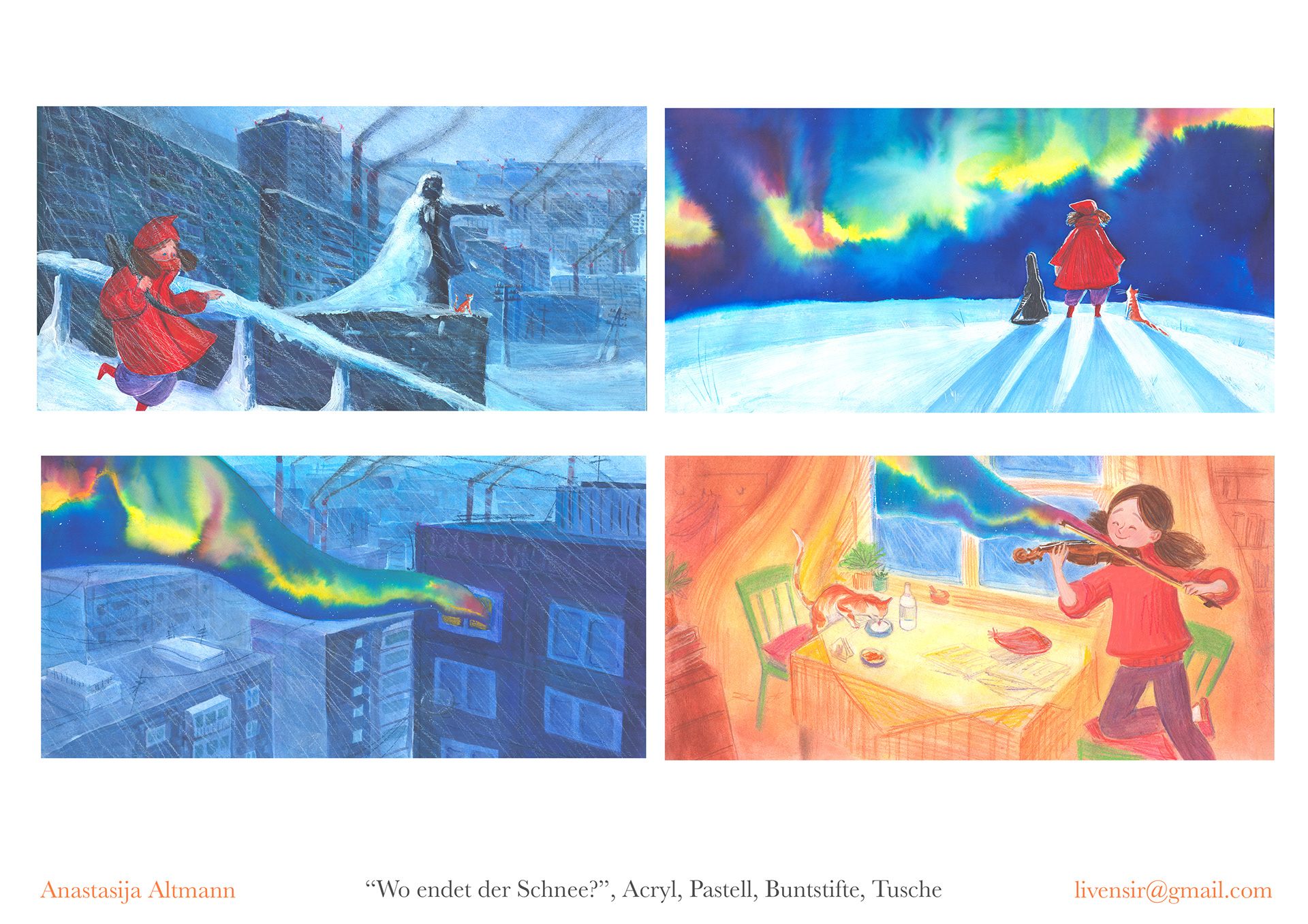 Where does the snow end? / silentbook