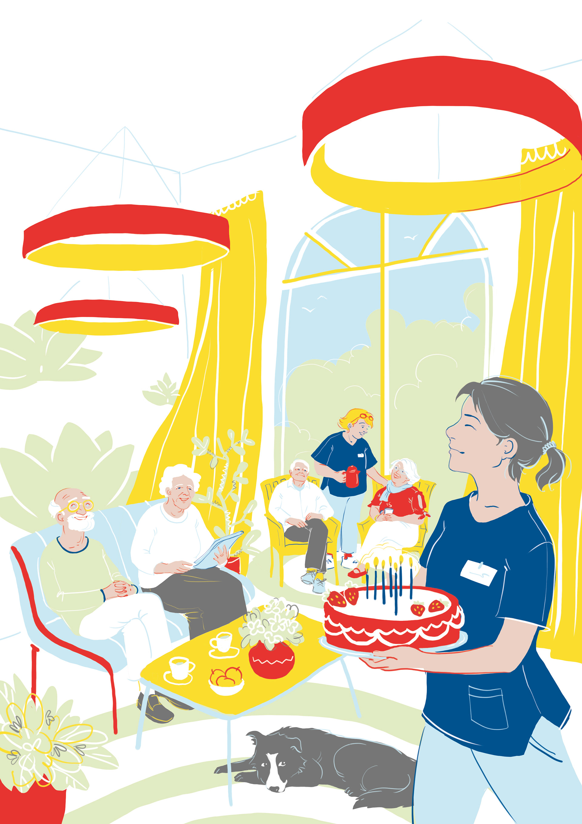 Unused cover for the "Die Schwester Der Pfleger" magazine, main topic hospice