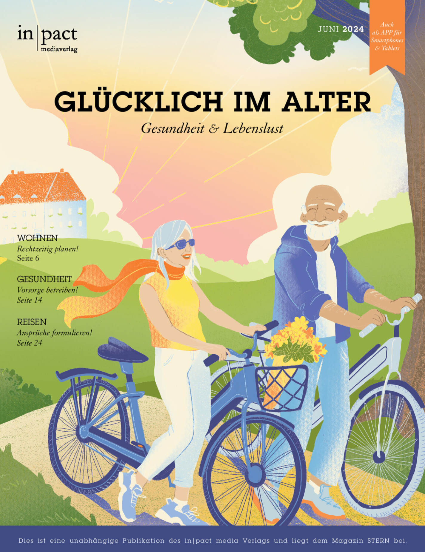 "Glücklich im Alter" Ausgabe vom Stern Magazin - Cover 