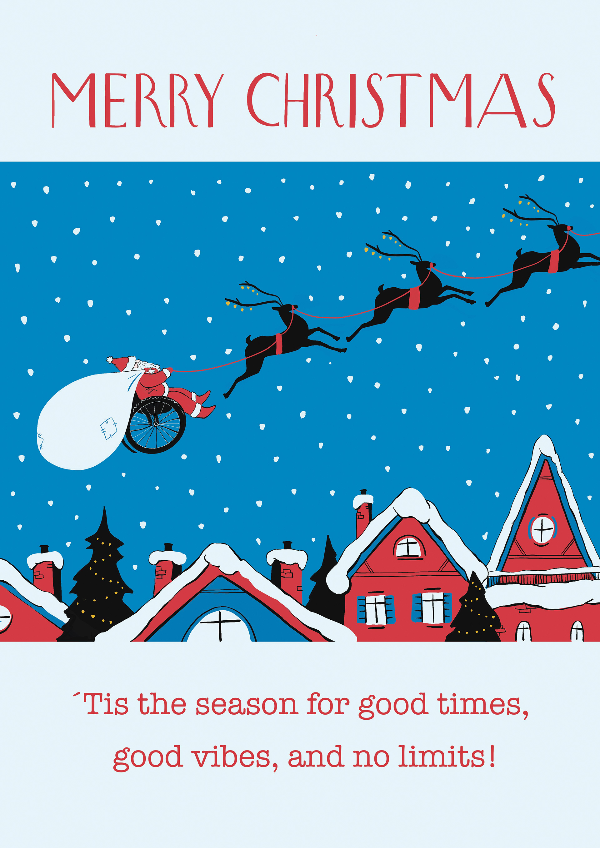 Retro inclusive Card - part of the Christmas 2024  card collection for thortful