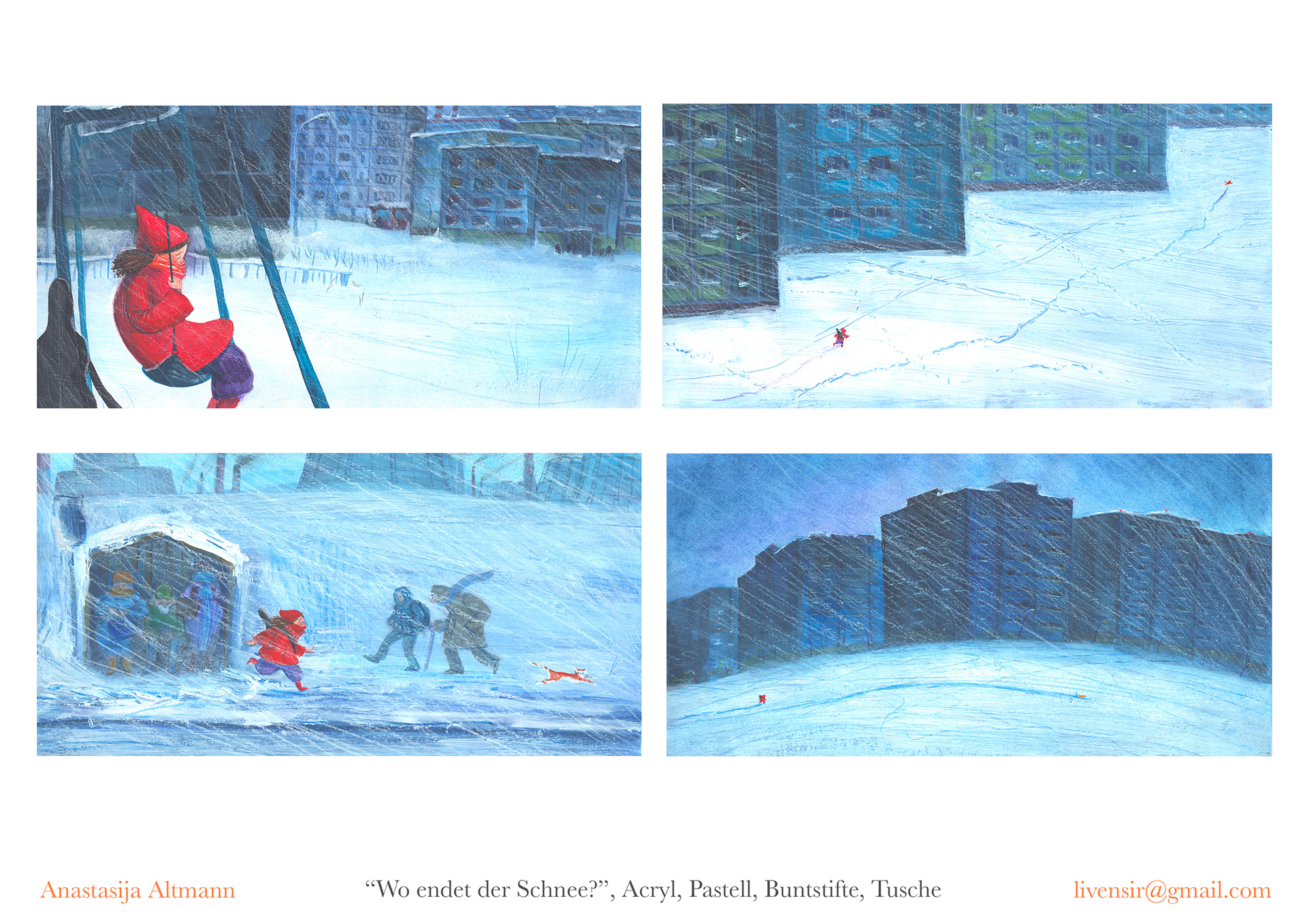 Where does the snow end? / silentbook