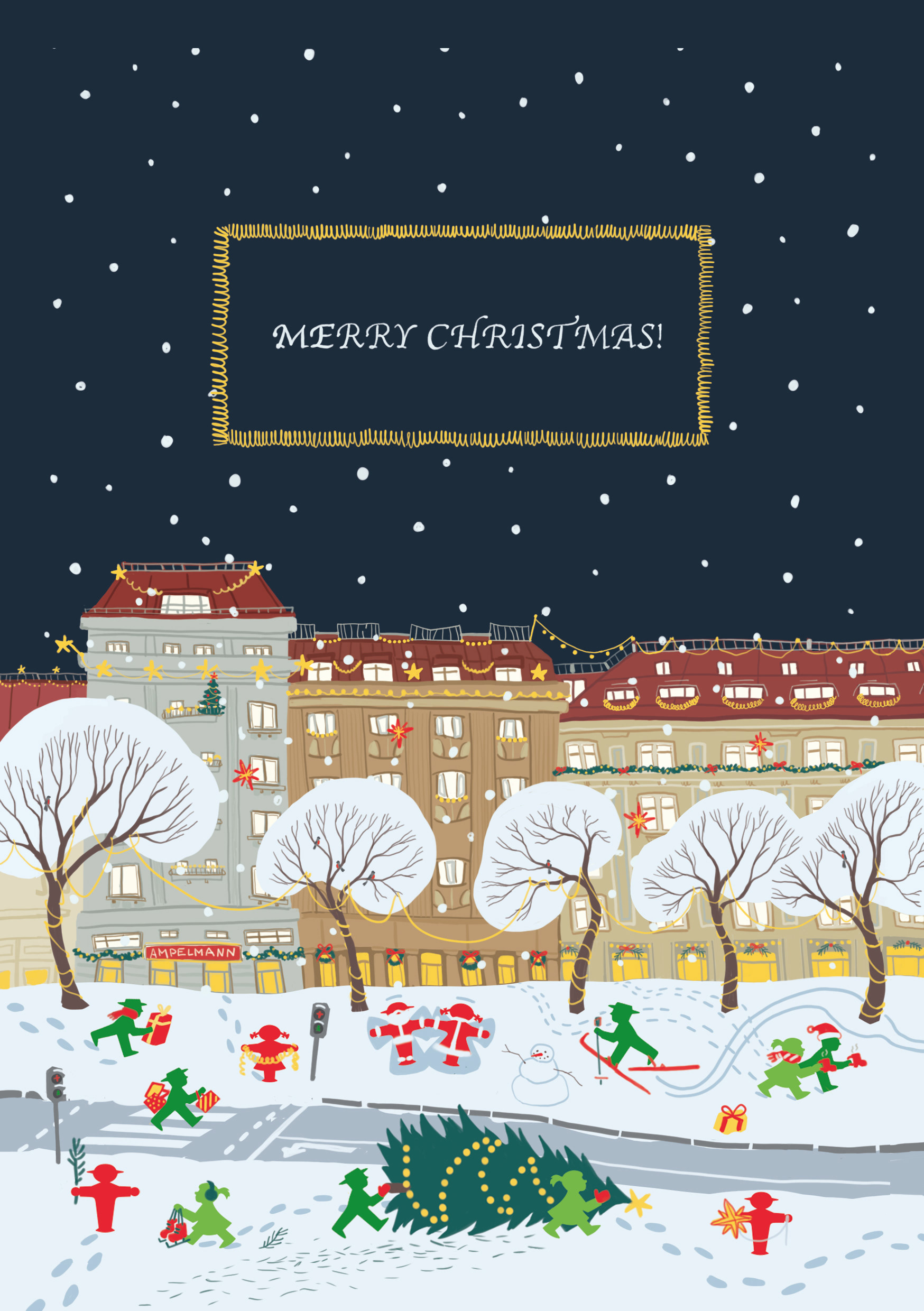 Merry Christmas Ampelmann