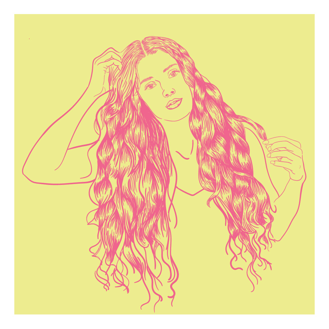 Female Portrait for Sisterhood : This illustration was used to promote a womens' ministry night called Sisterhood at Grace City Church