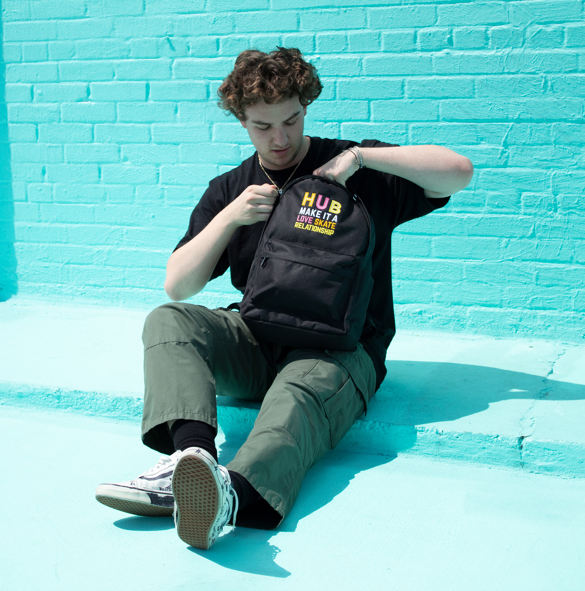 Grab your personal roller-skates and pack them in a Hub skate pack for an old school night. 