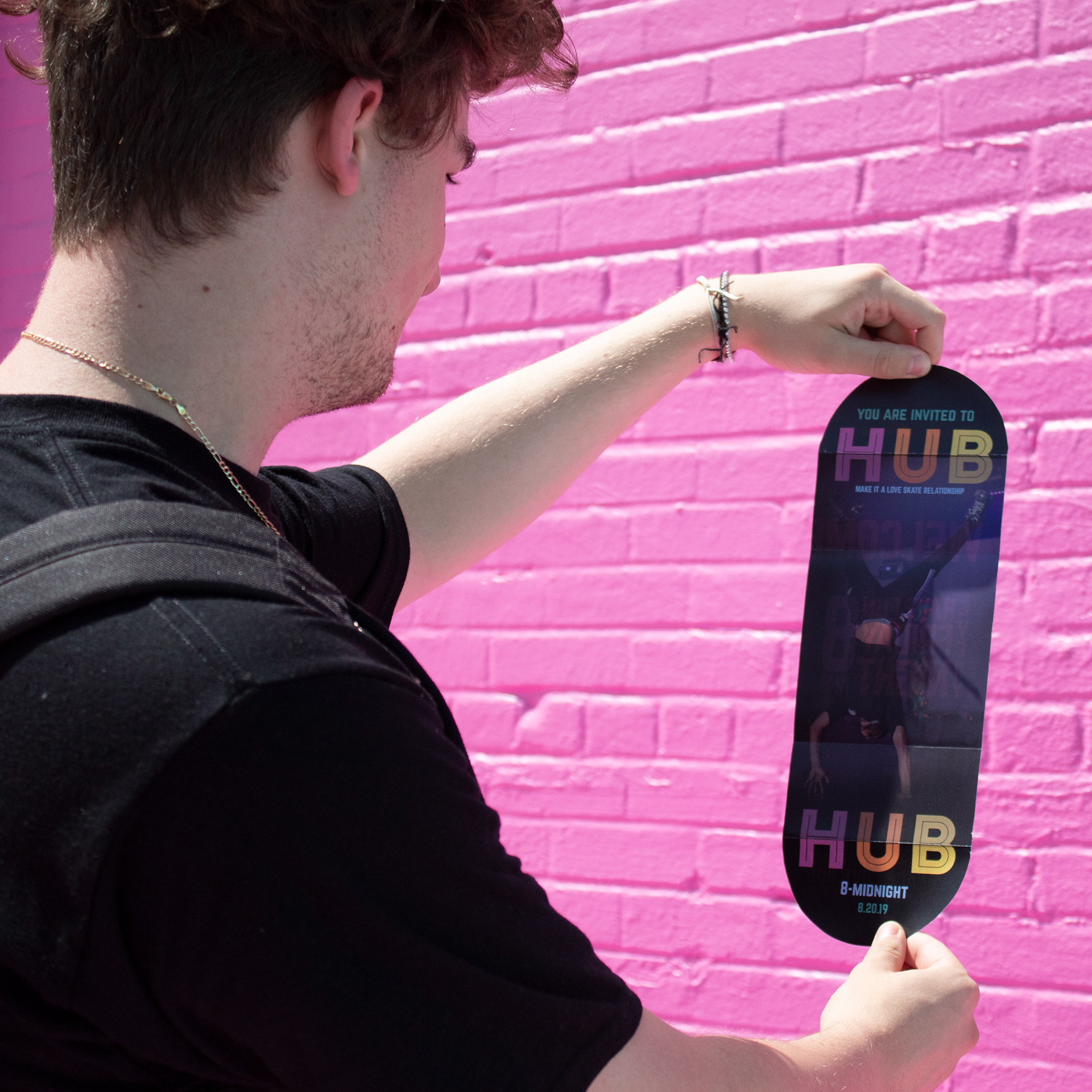 Invitation, interior unfolded.