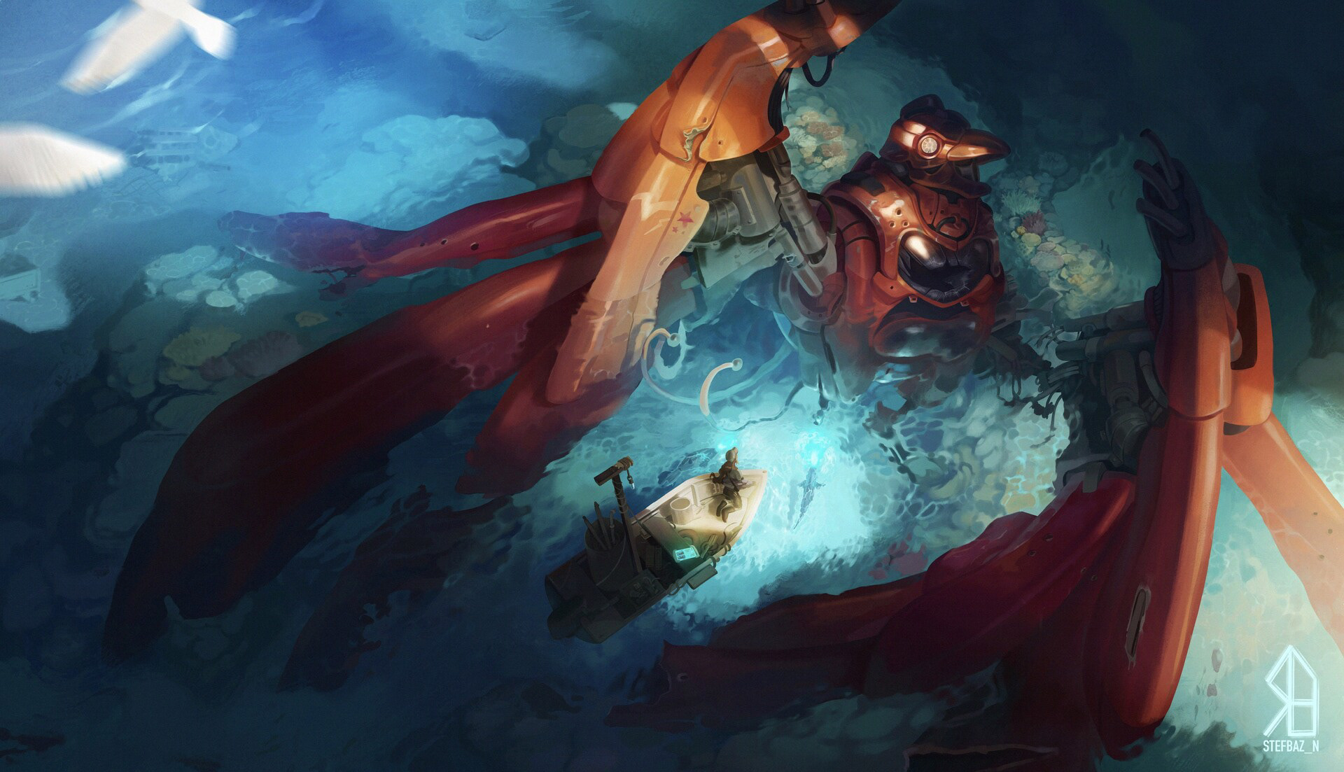 Original Painting for Atomhawk's 2020 Annual Art Competition- Received 2nd Place