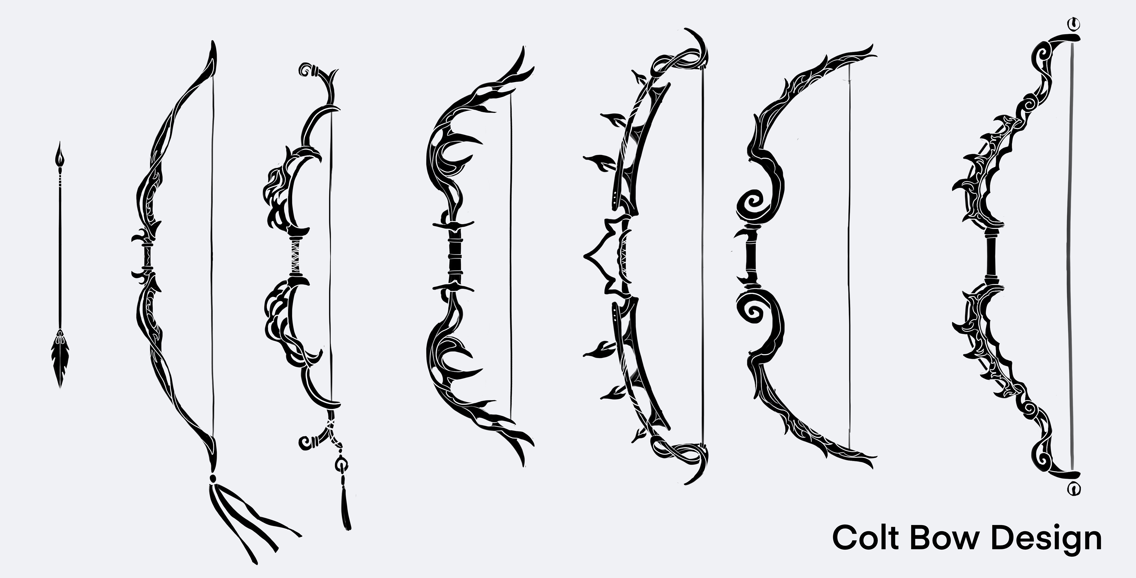 Commissioned Weapon Design Silhouettes