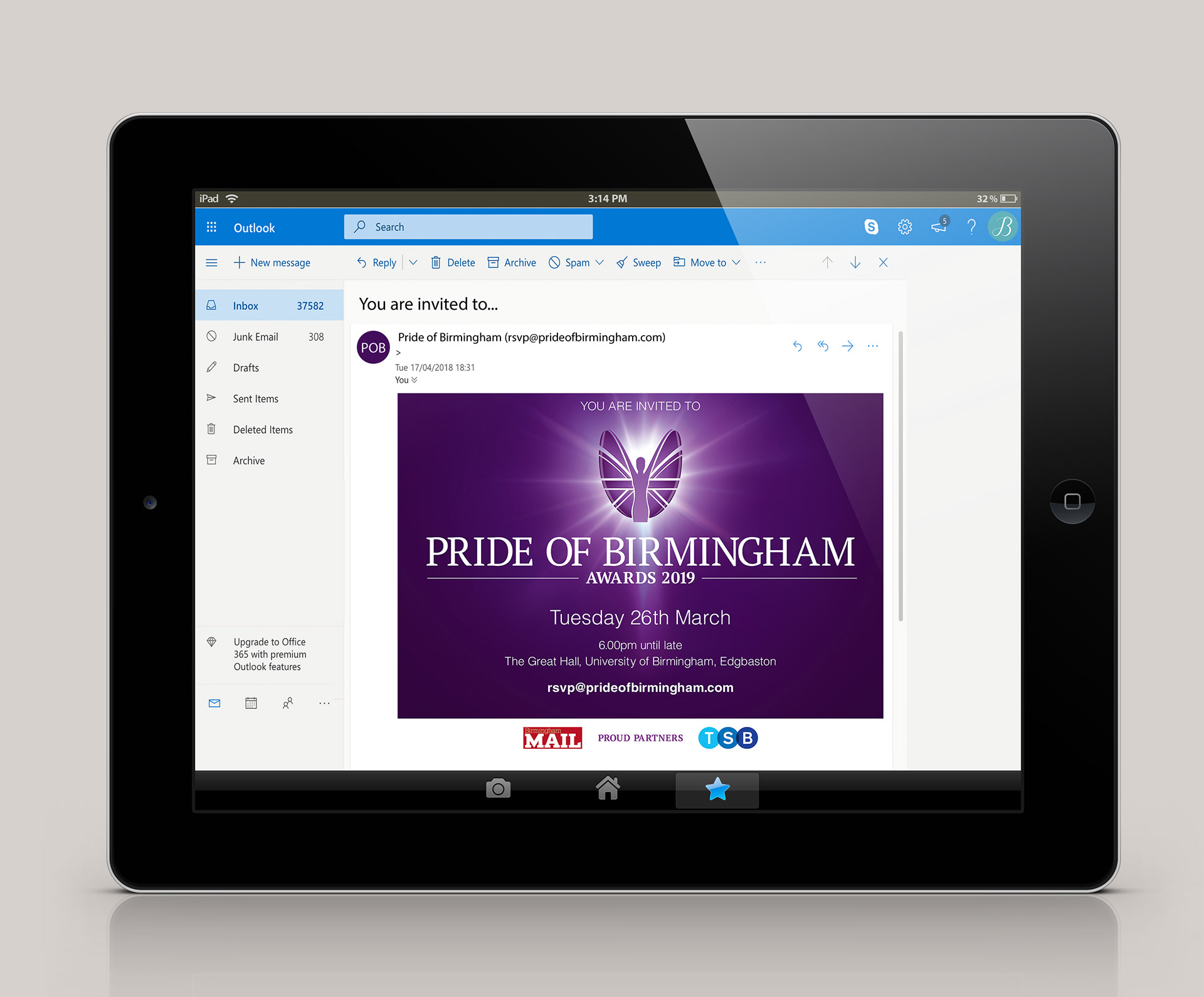 Email invitation • design and artwork
