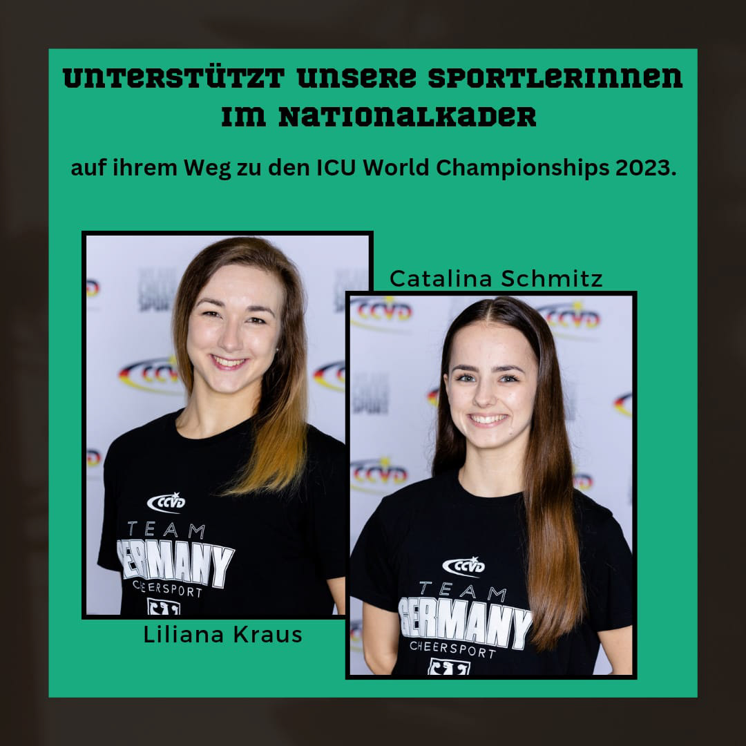 Bild von den Sportlerinnen Liliana Kraus und Catalina Schmitz in Team Germany Teamkleidung