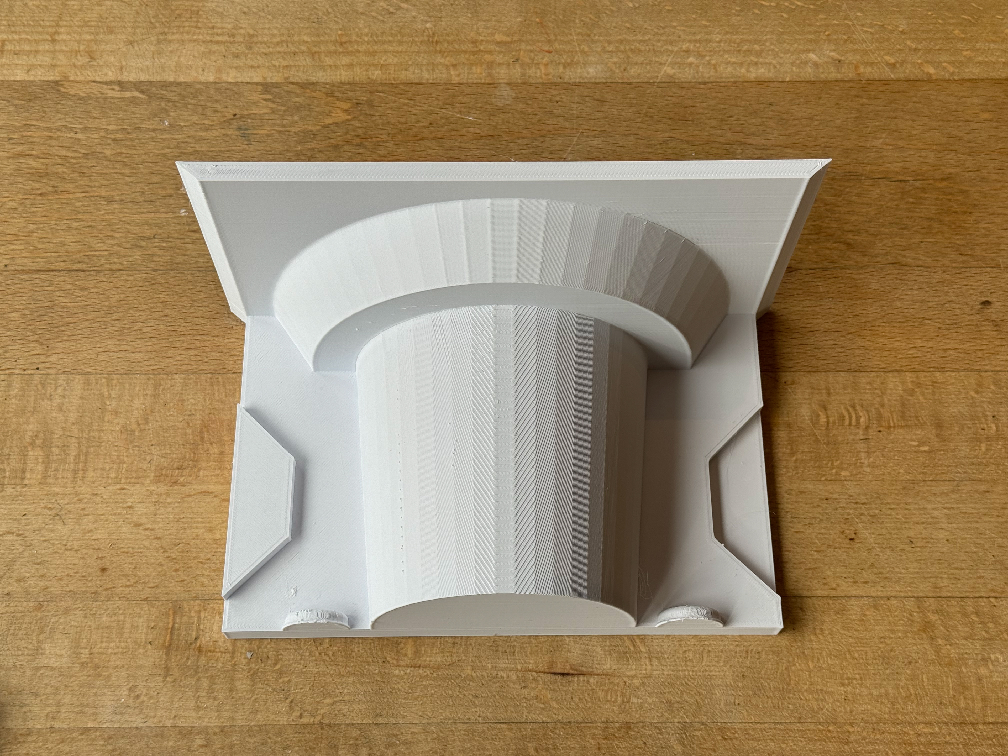 3D printed part of mould for a cup.