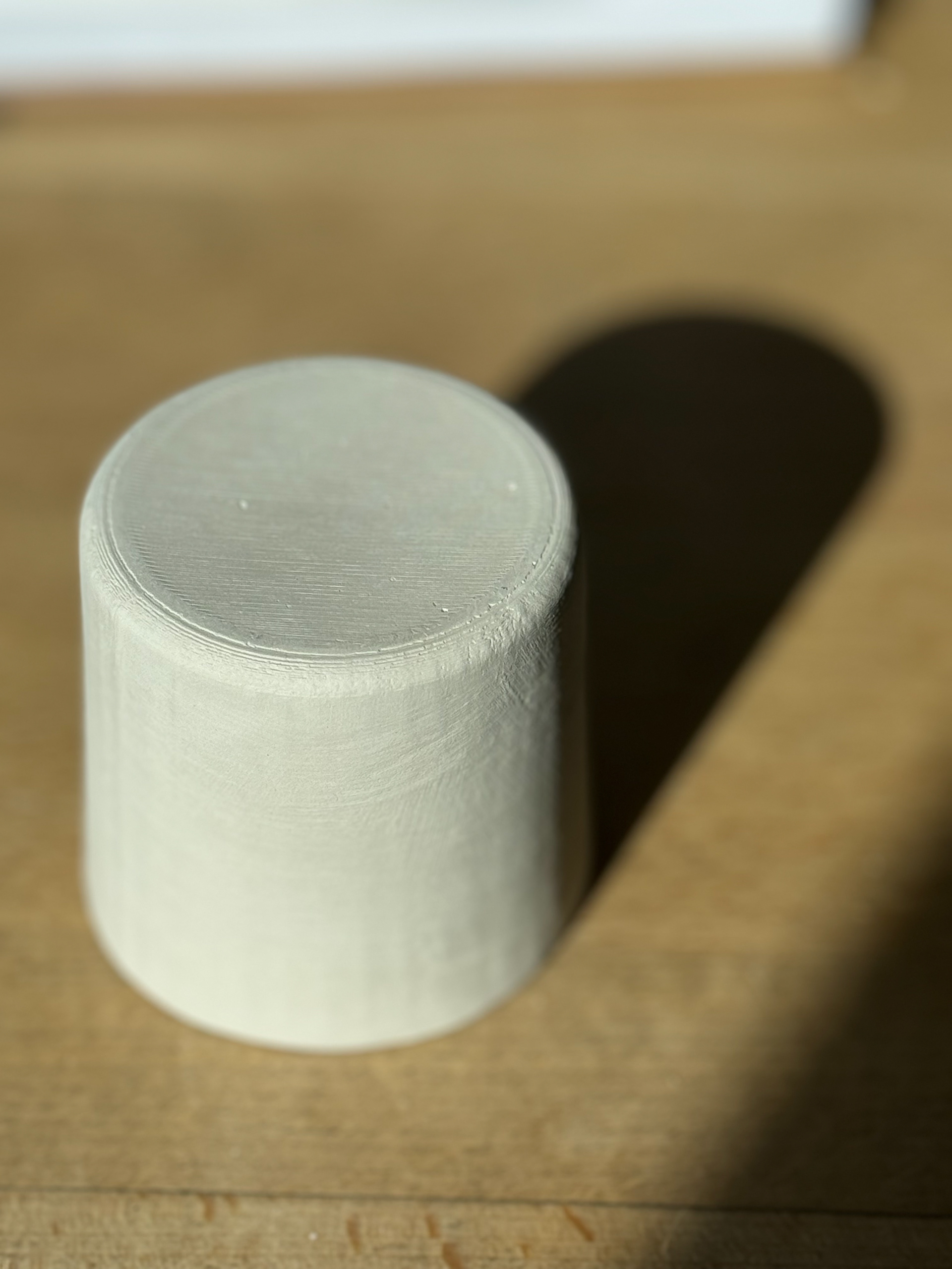 Prototype ceramic cup made using CAD model