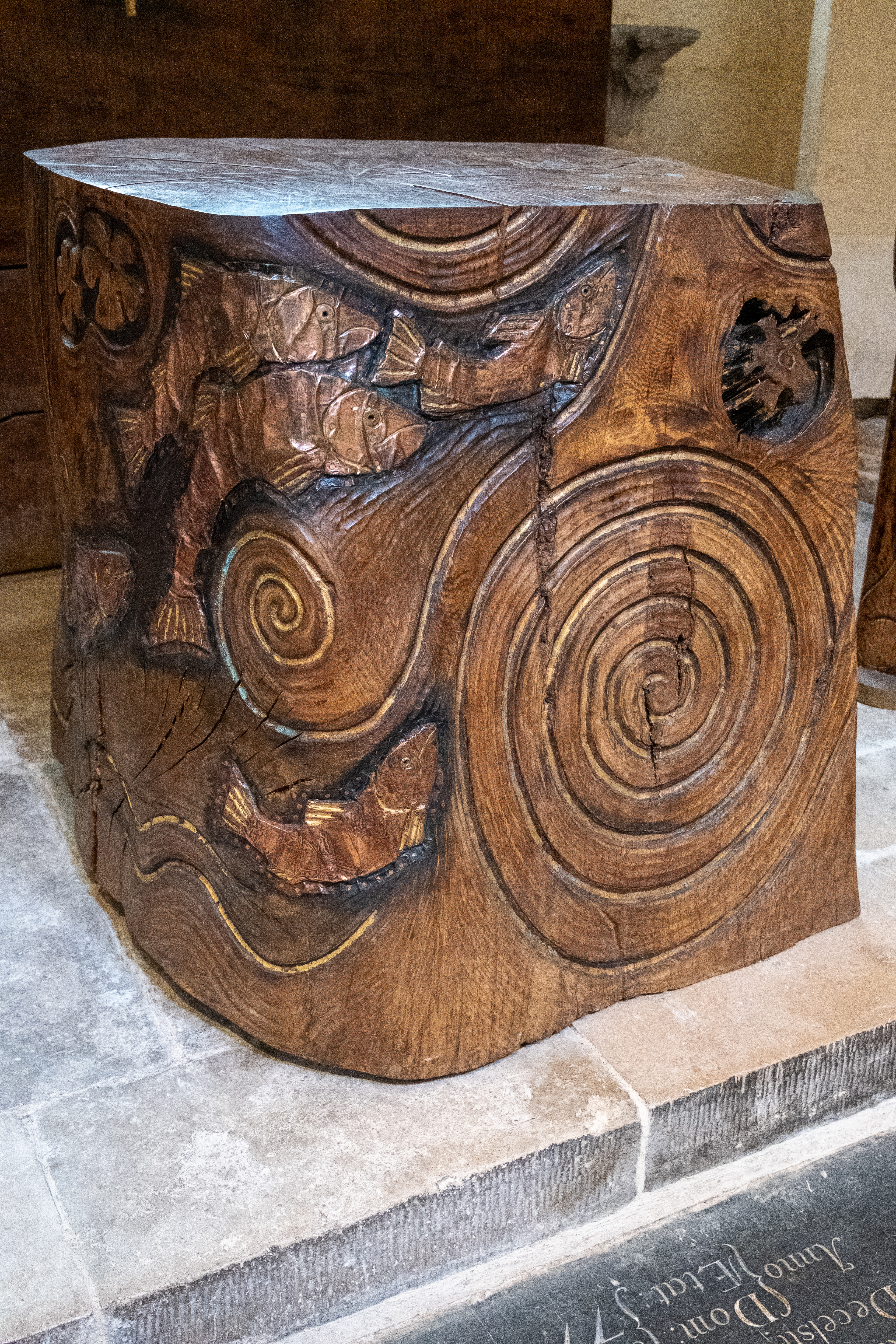 1996 oak altar by Peter Ball