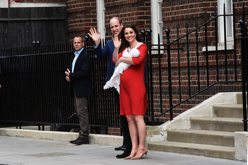 Prince William and Kate Middleton with their third newly born baby Louis - London, U.K. - April 2018