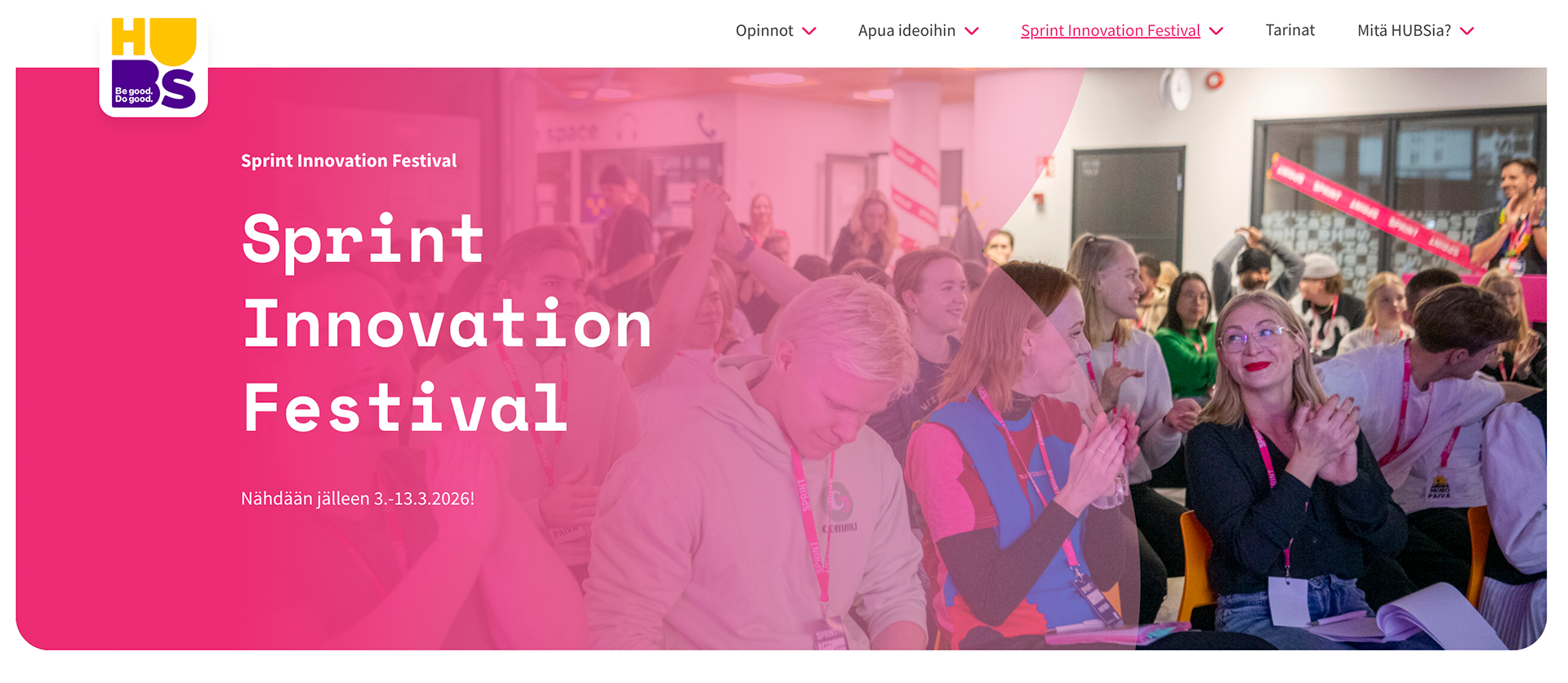 Sprint Innovation Festival (Hubs, TAMK - FI), 2025