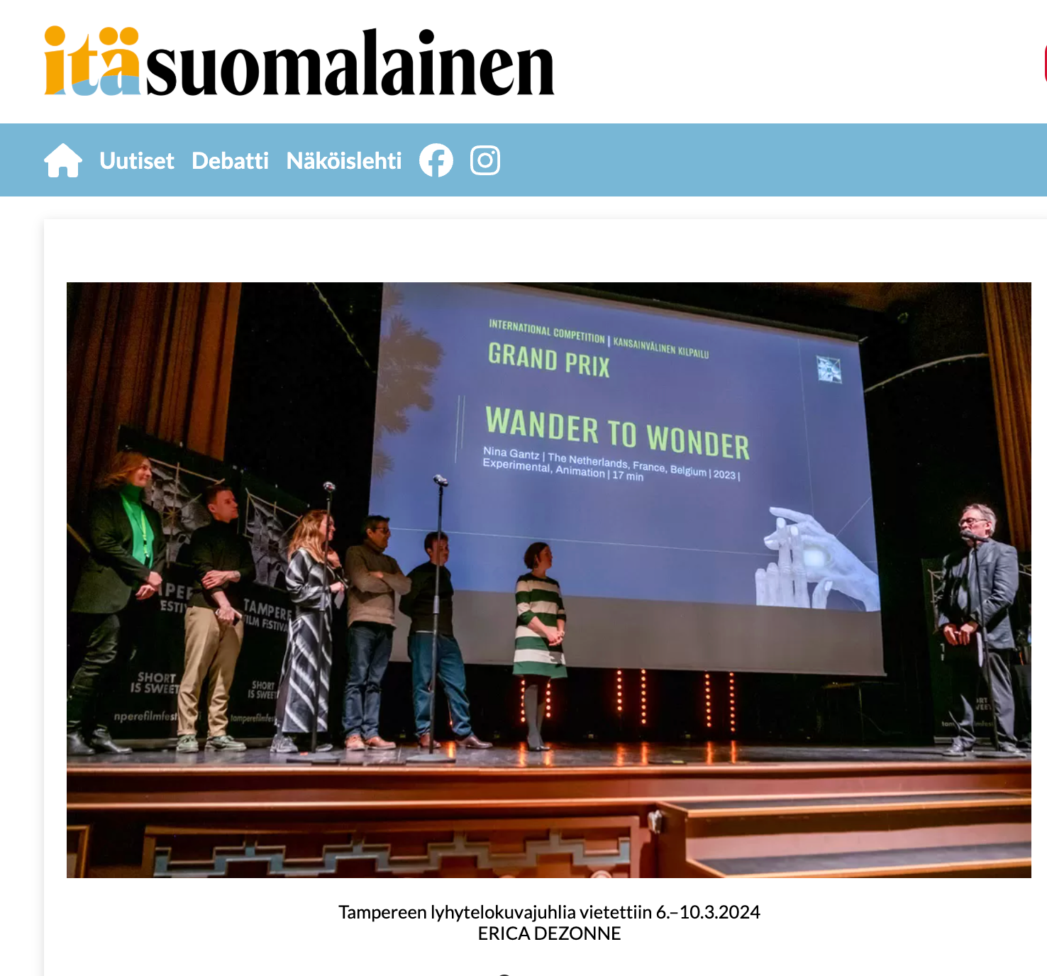 ItäSuomalainen - Tampere Film Festival, March 2024
