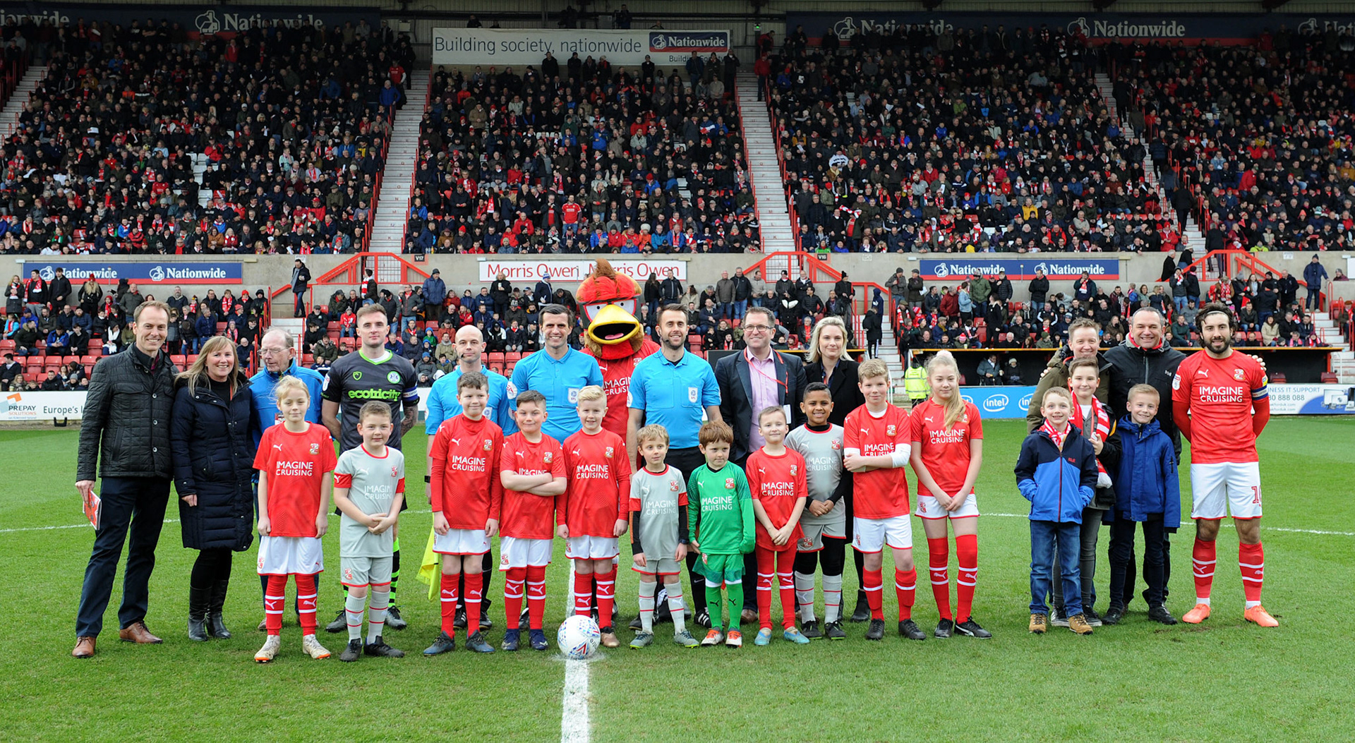 during the Sky Bet League 2 match between  Swindon Town and Forest Green Rovers at The County Ground , Swindon, England on Saturday 7th of March 2020. Photo by Rob Noyes.