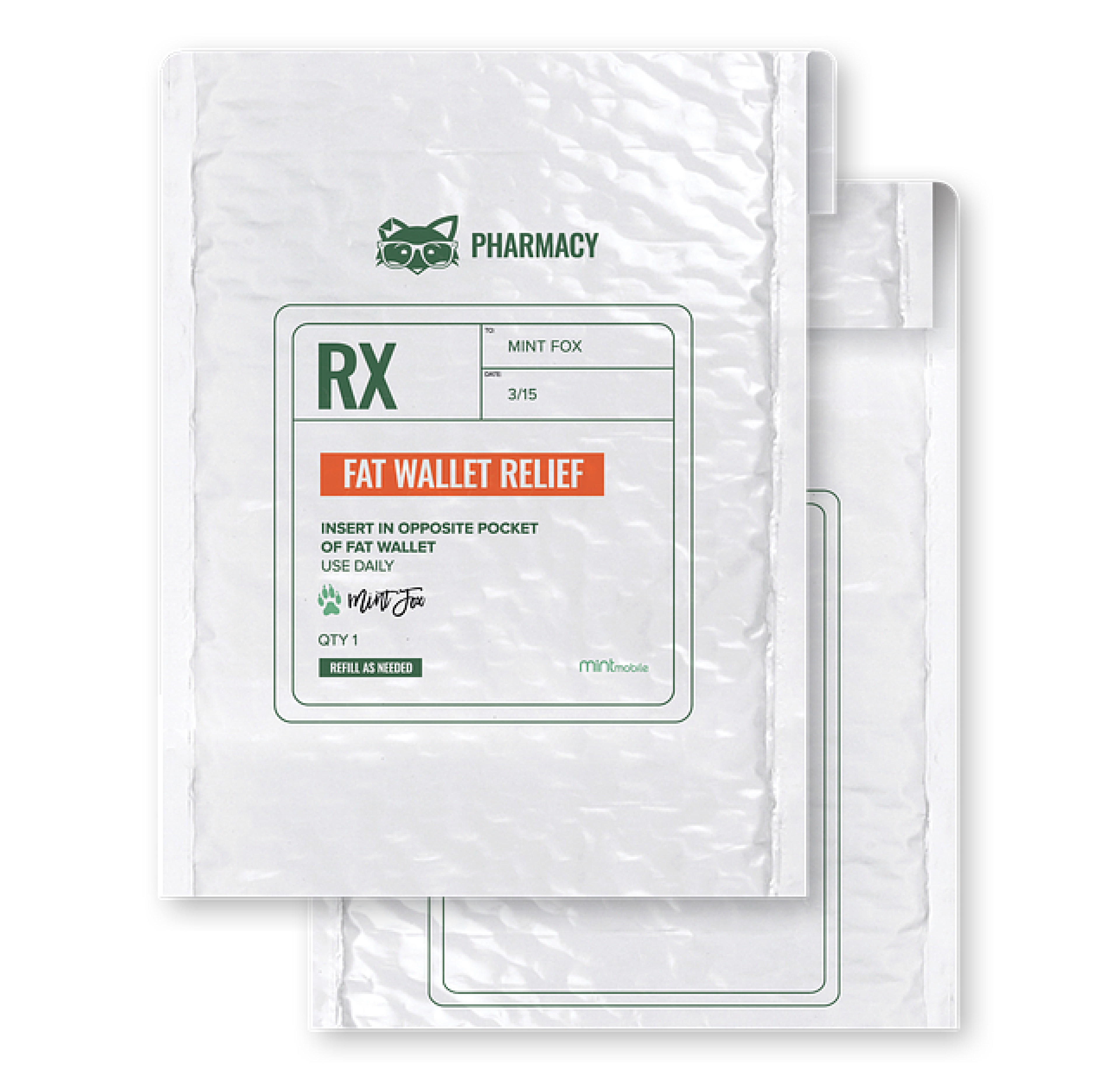 Fat Wallet Custom Mailer