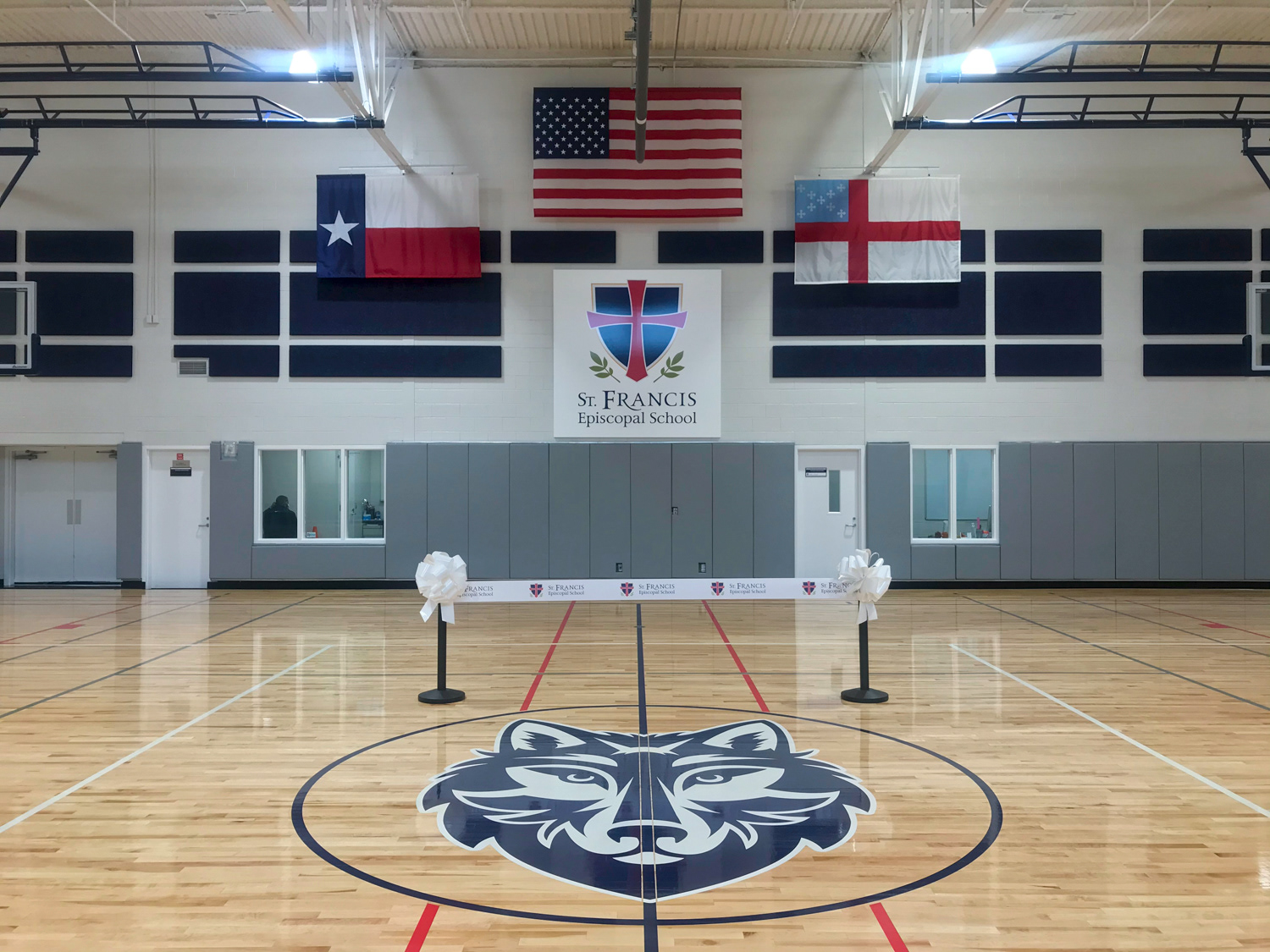 Celebration of newly remodeled gym
