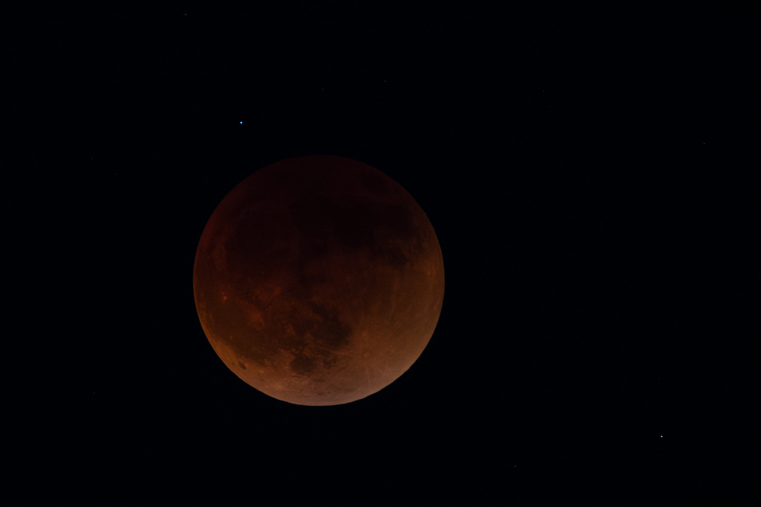 Total Lunar Eclipse, Full Moon, Houston, TX, May 15, 2022, 11:32 PM