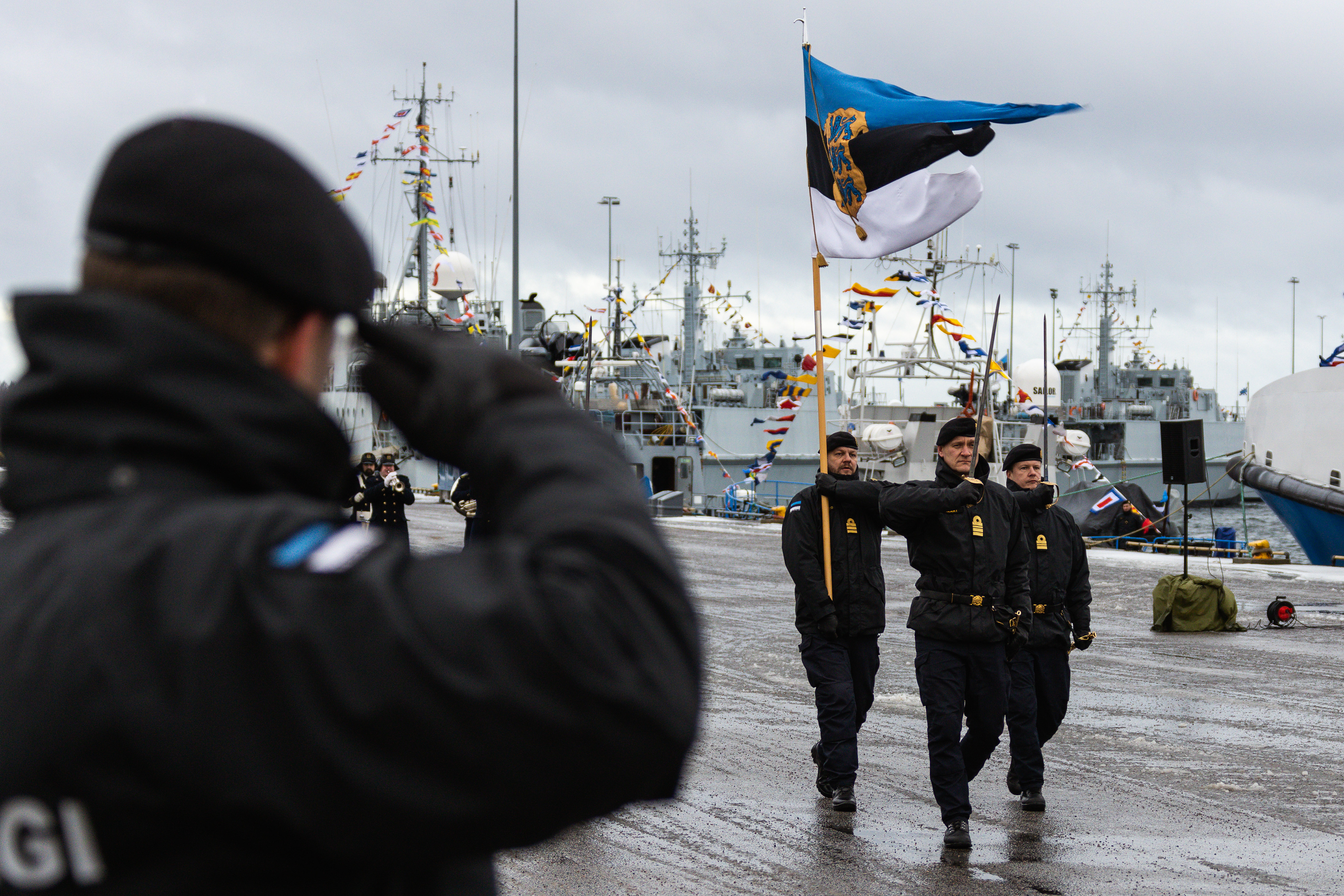 03.01.2023, Tallinn, EST. Ceremony for four former Police and Border Guard Board (PPA) maritime patrol vessels joining the Estonian Navy. Photo: Martin Pedaja/ © Kaitsevägi