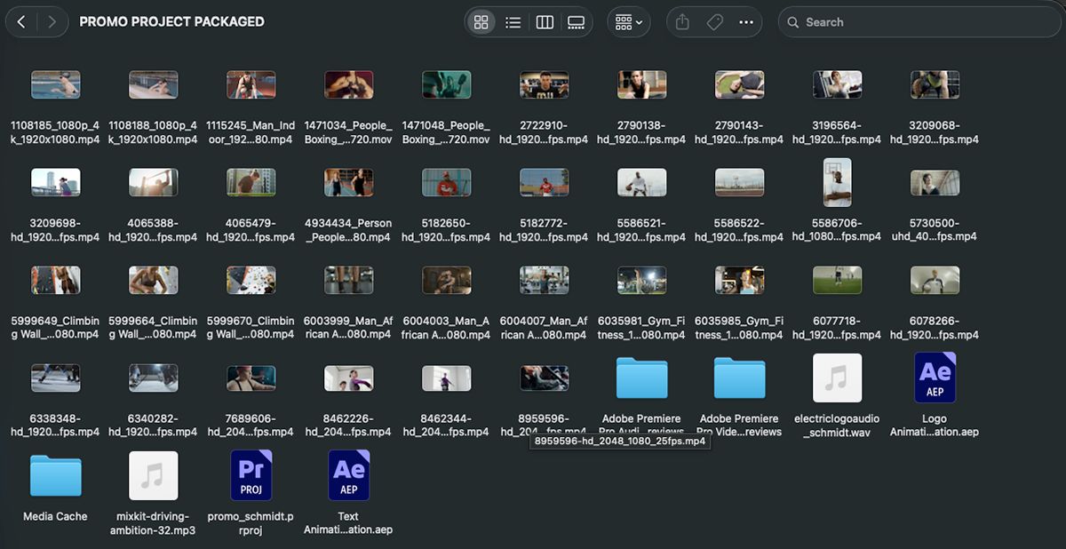 Folder of all project files