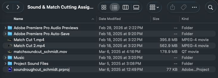 Folder of all project files