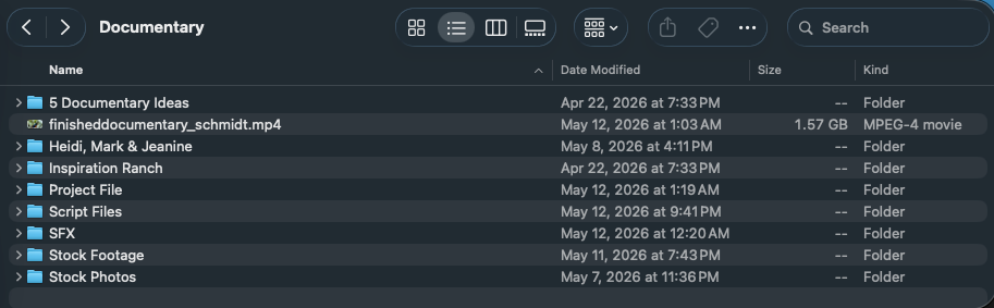 Folder of all the project's assets