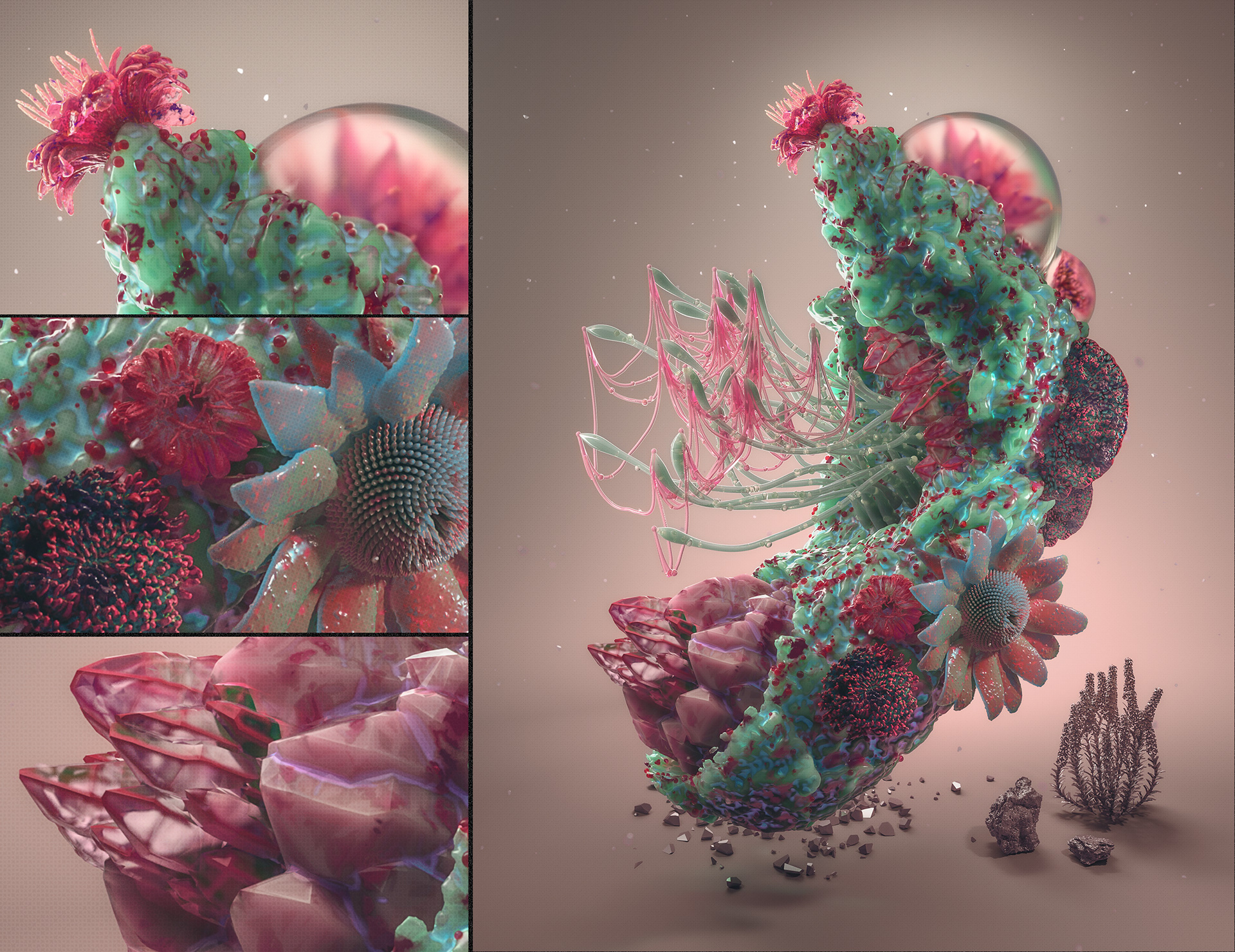 Cofloral II. a colorful generative structure.