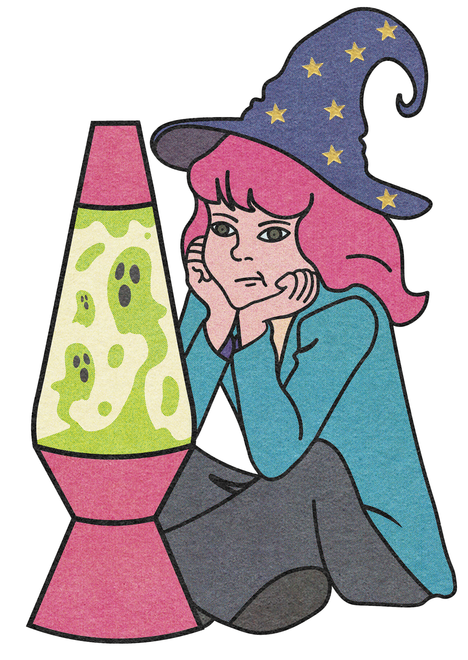 it's me in a wizard hat looking at a lava lamp