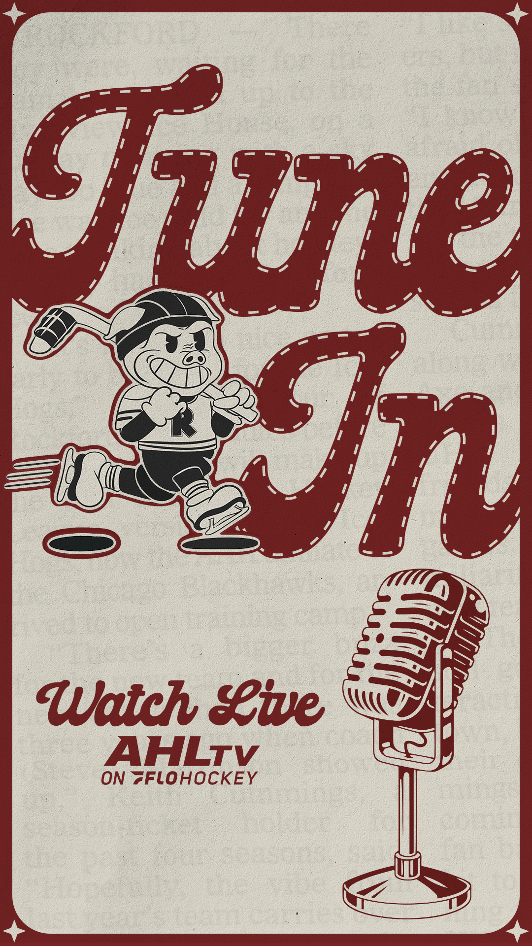 Retro Night - FloHockey Promo Graphic