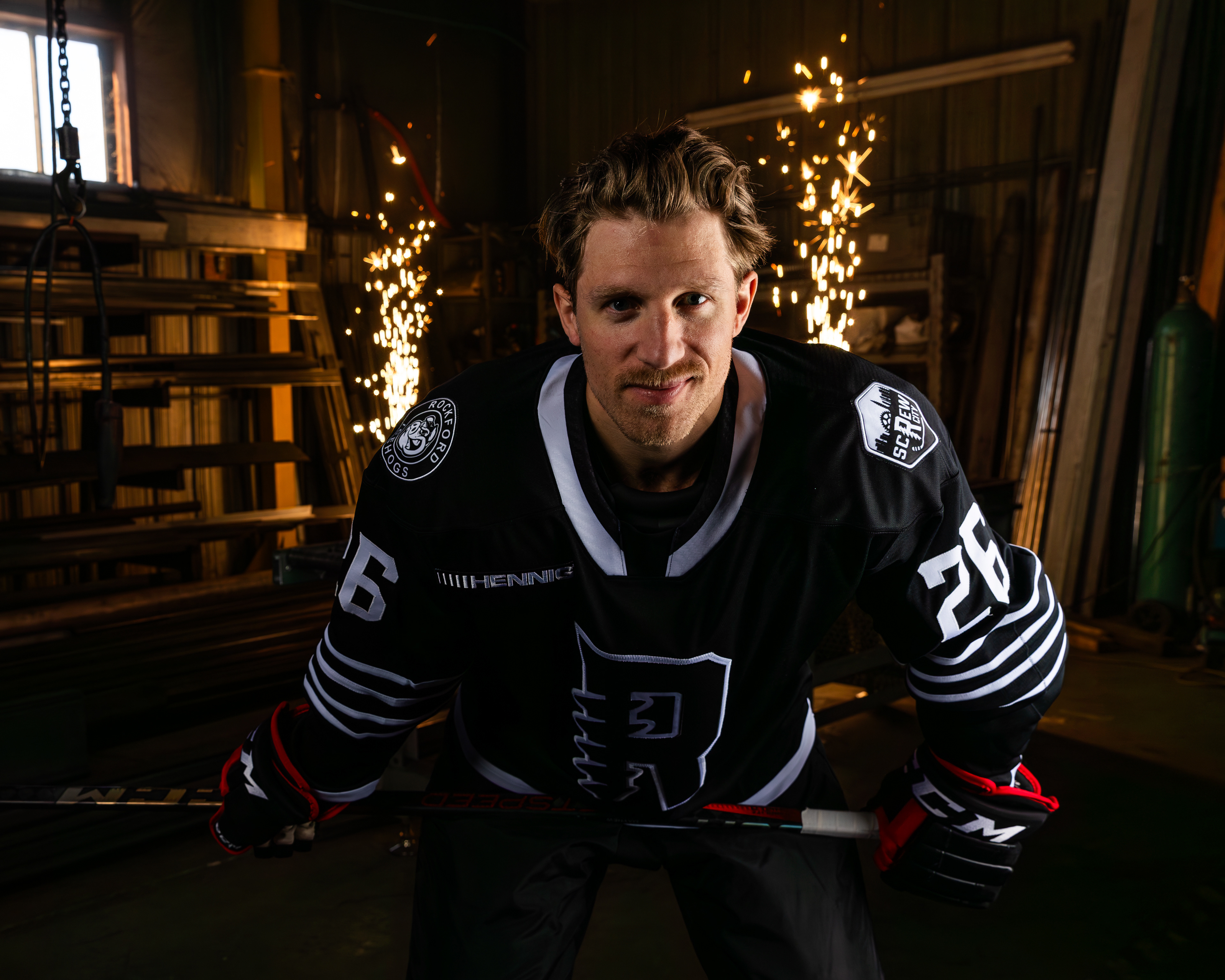 Rockford IceHogs - Screw City Jersey Photoshoot - Gerry Mayhew