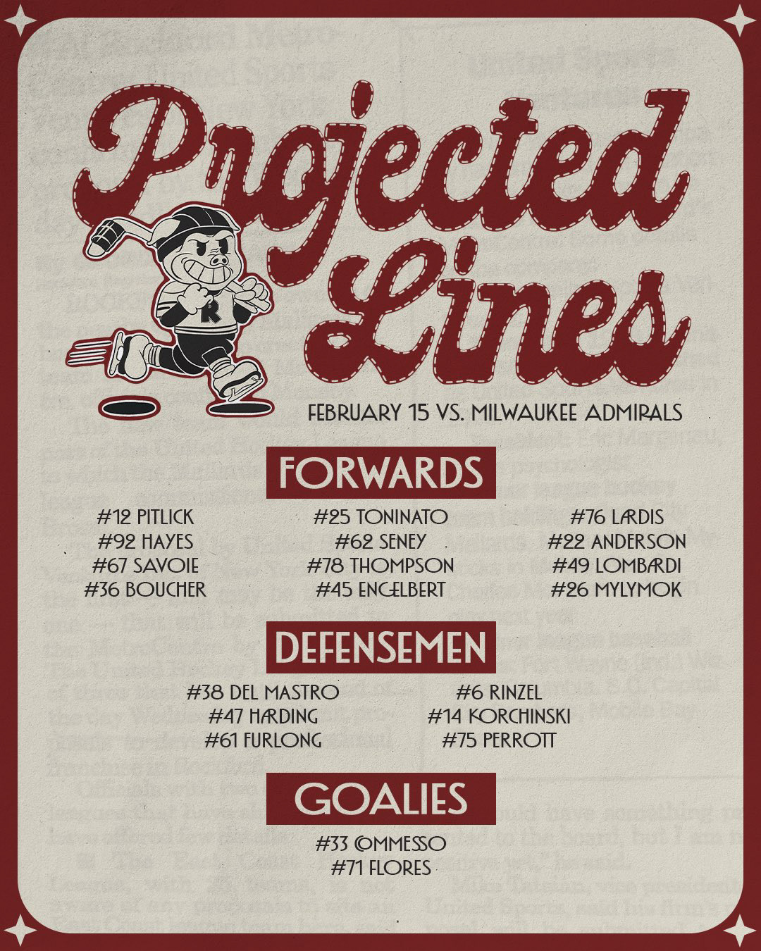 Retro Night - Projected Lines Graphic