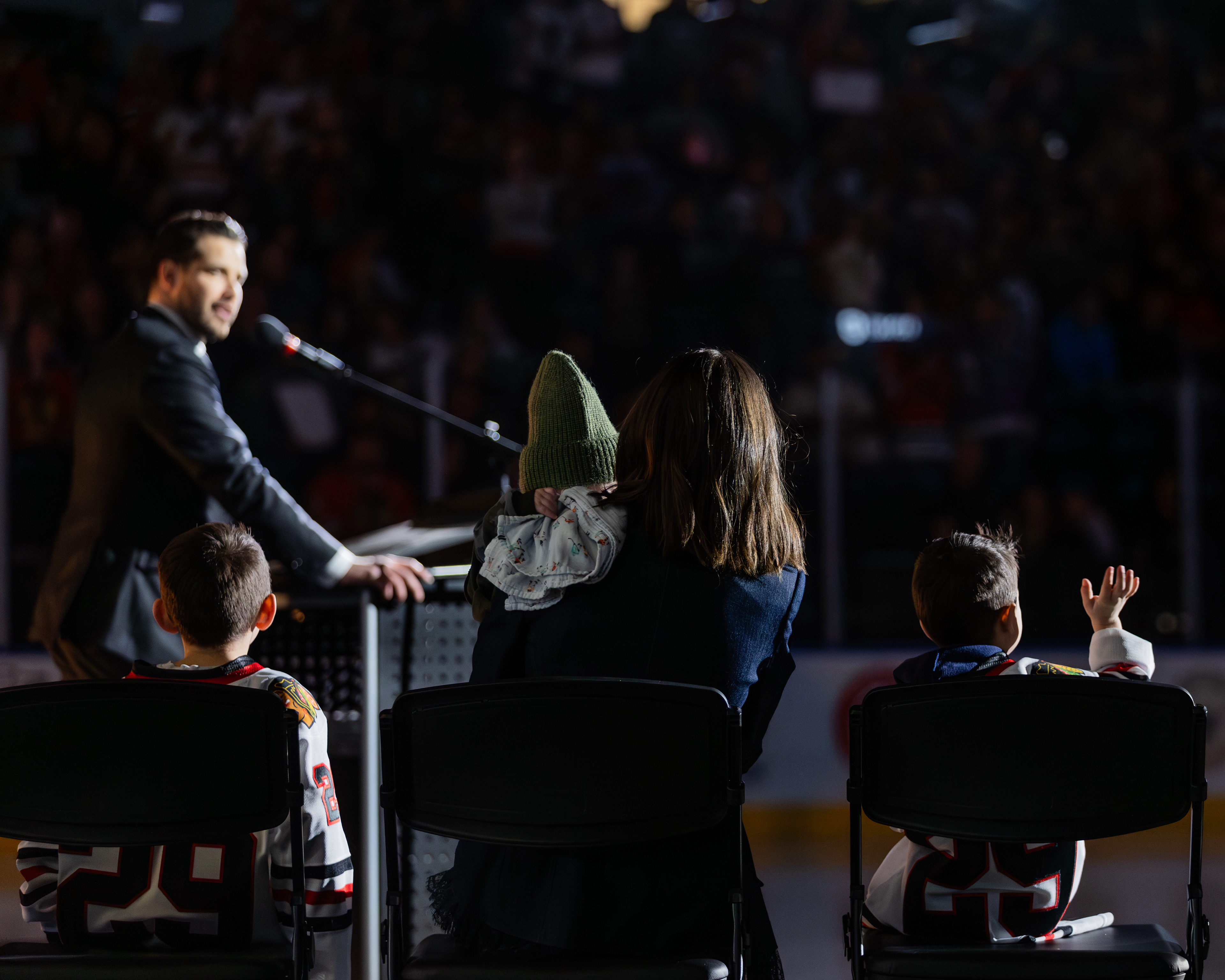 Corey Crawford Jersey Retirement Ceremony