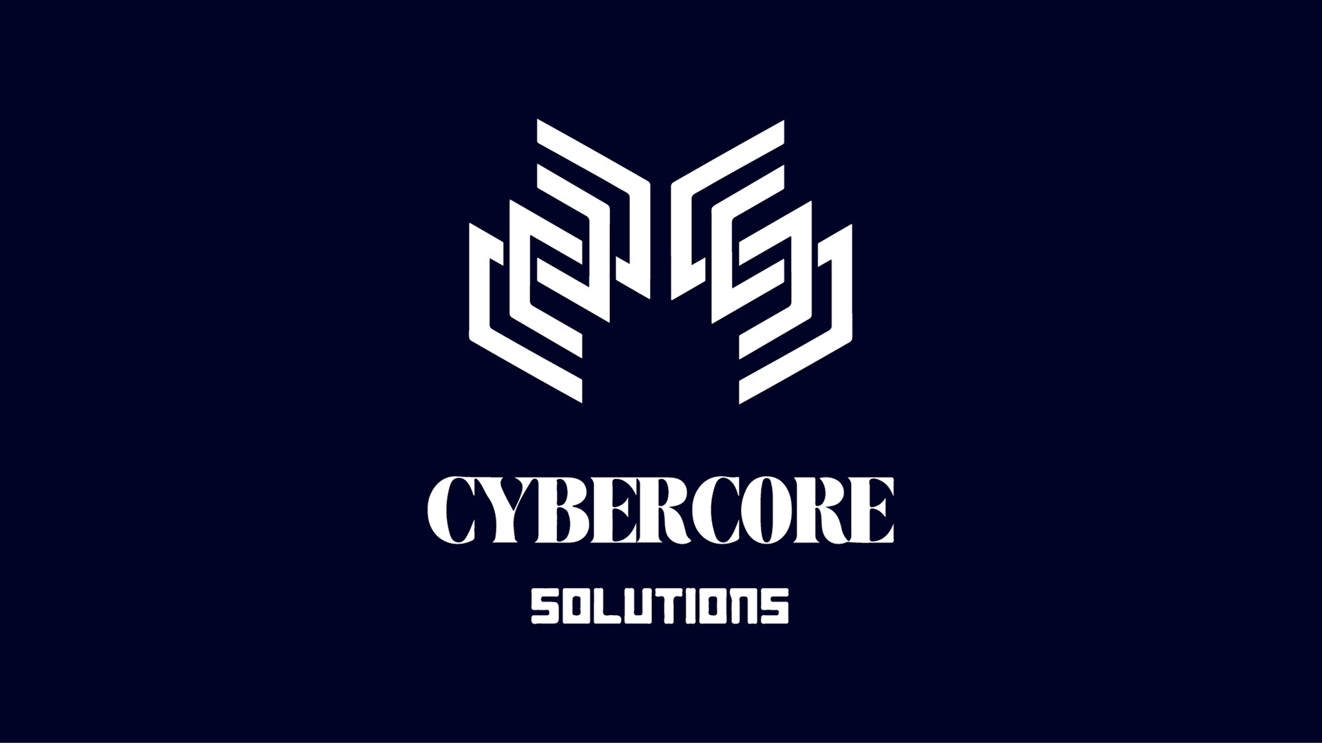 Cybercore Solutions logo dark background